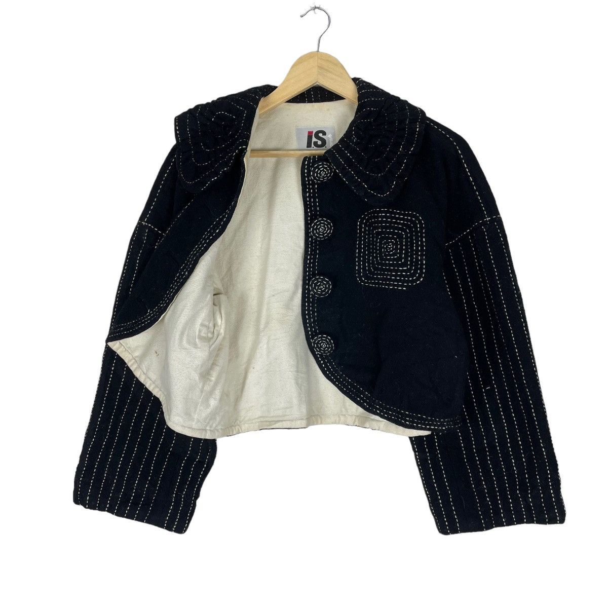 Issey Miyake 🔥ISSEY MIYAKE SASHIKO BORO CROPPED JACKET Size M / US 6-8 / IT 42-44 - 7 Thumbnail