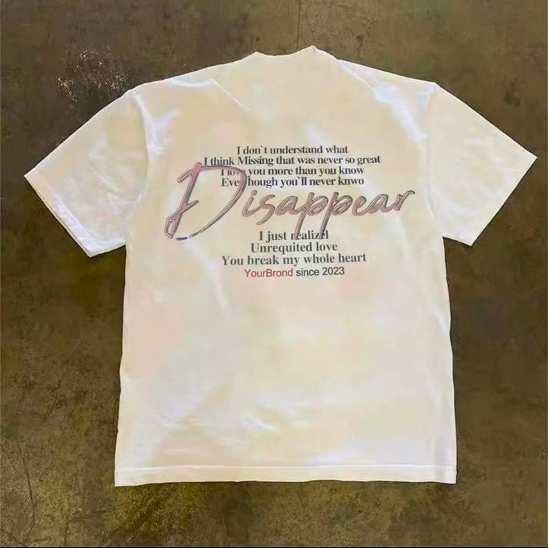 Japanese Brand White street casual retro eyes crying print t-shirt Size US M / EU 48-50 / 2 - 2 Thumbnail