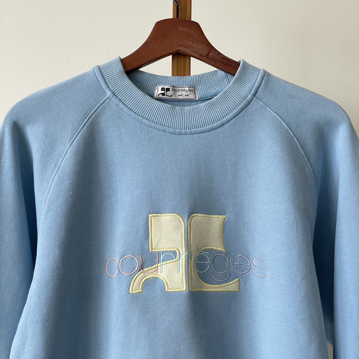 Courreges Vintage Courreges Spell Out Sweatshirt Size US M / EU 48-50 / 2 - 2 Thumbnail