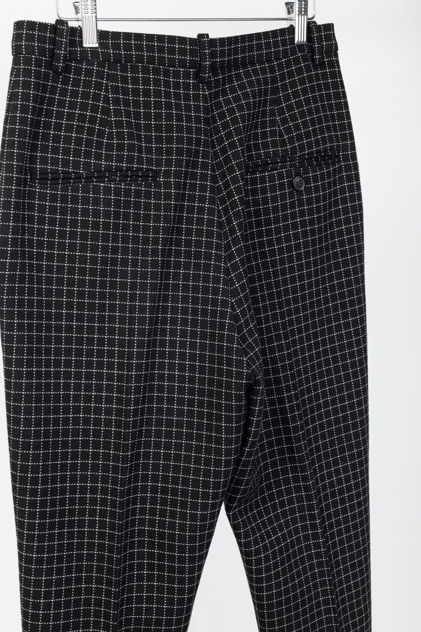 Isabel Marant Isabel Marant Lola Black Checked Wool Cropped Trousers Size 30" / US 8 / IT 44 - 7 Thumbnail