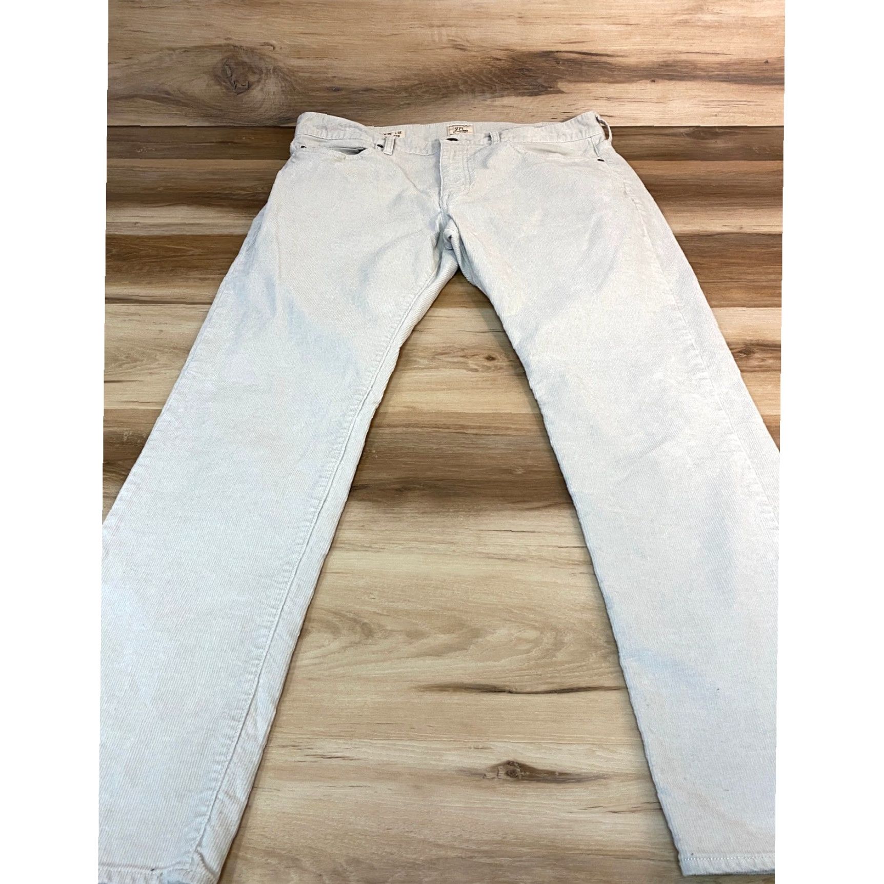 J.Crew J. Crew Mens Corduroy Pants Light Blue Straight Leg 35x32 Chino Casual 5-Pocket Size US 35 - 5 Thumbnail