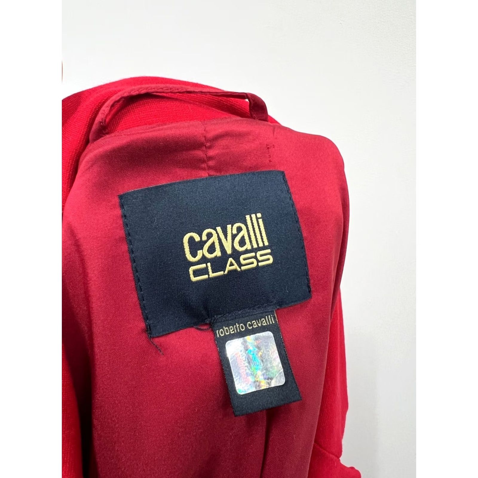 Roberto Cavalli Roberto Cavalli Blazer Women IT 46 US 10 Red Stretch Blazer Vintage? No Size L / US 10 / IT 46 - 4 Thumbnail