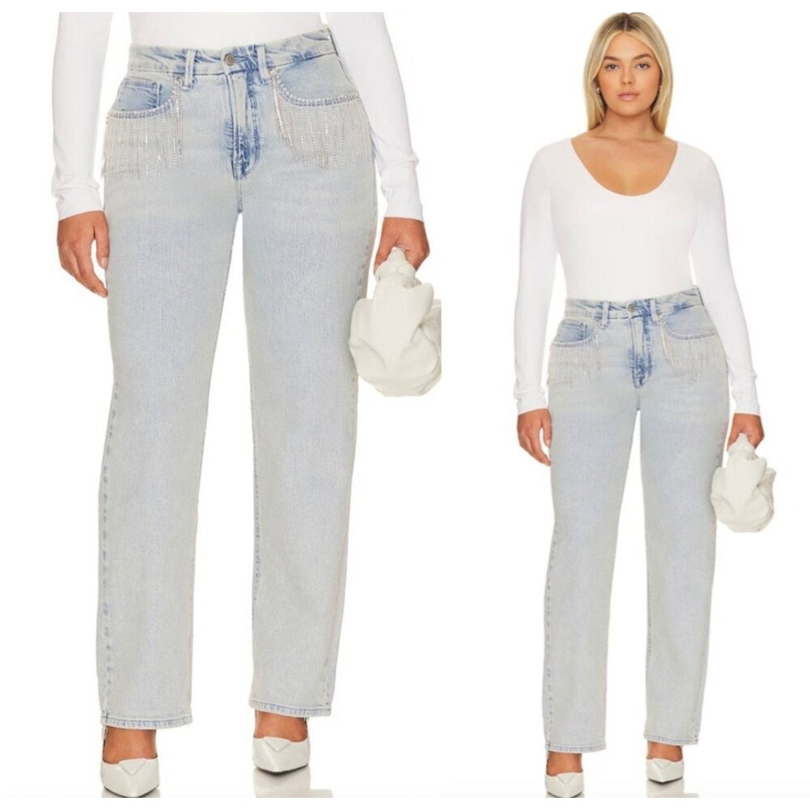 Good American Good ‘90s Straight Jeans Size 4/27