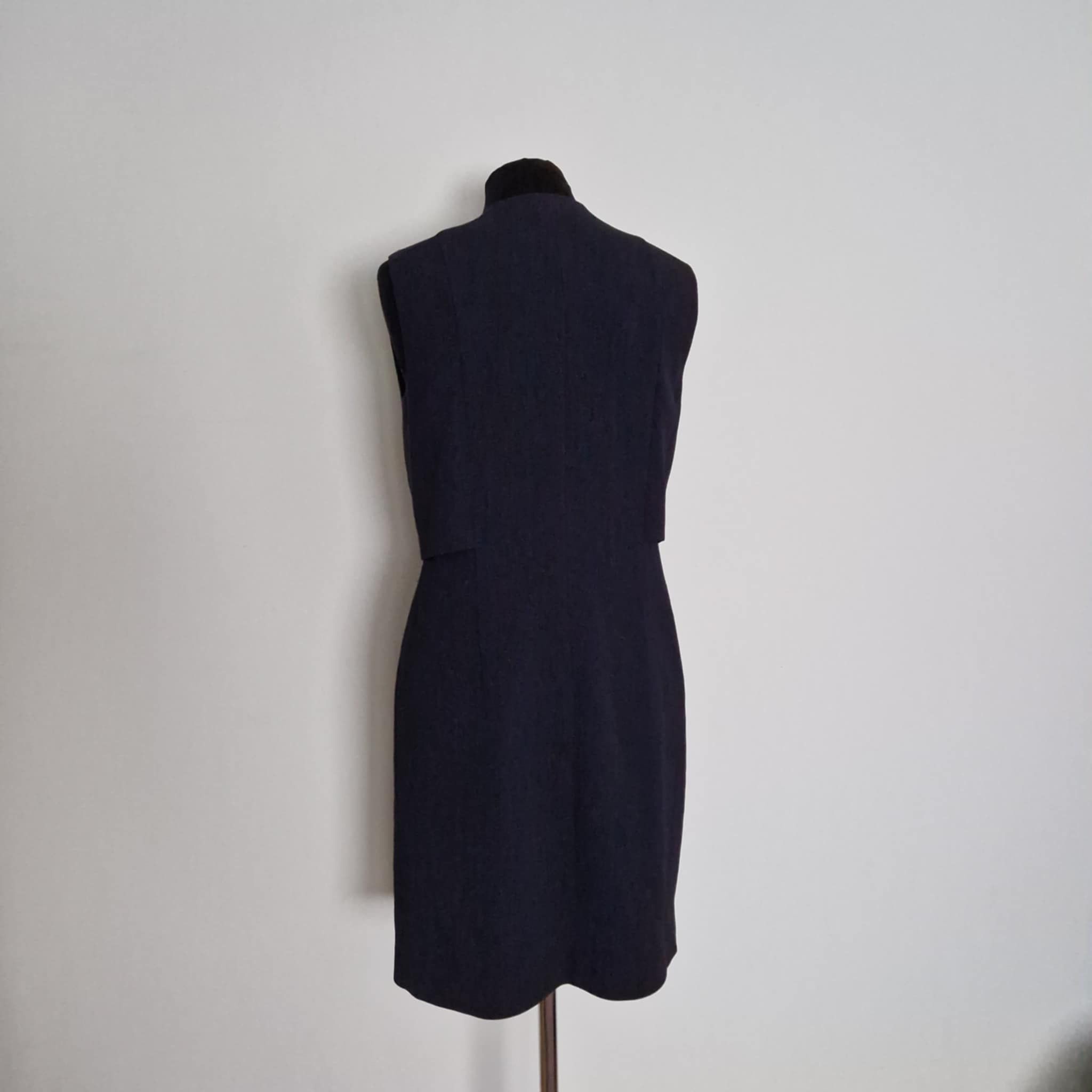 Hugo Boss Hugo Boss Elegant Navy Sheath Dress Size M / US 6-8 / IT 42-44 - 4 Thumbnail