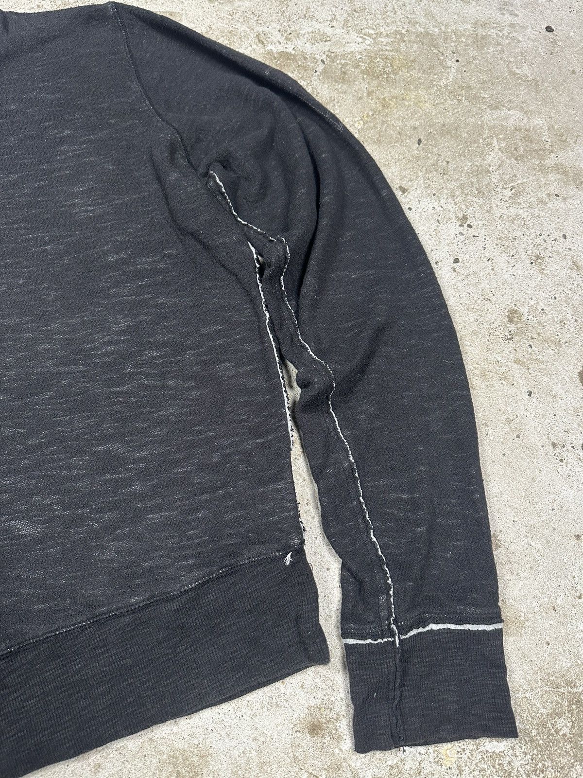 Diesel × Vintage Vintage Y2K Diesel V Neck Ice Black Sweater Knit Size US L / EU 52-54 / 3 - 9 Thumbnail