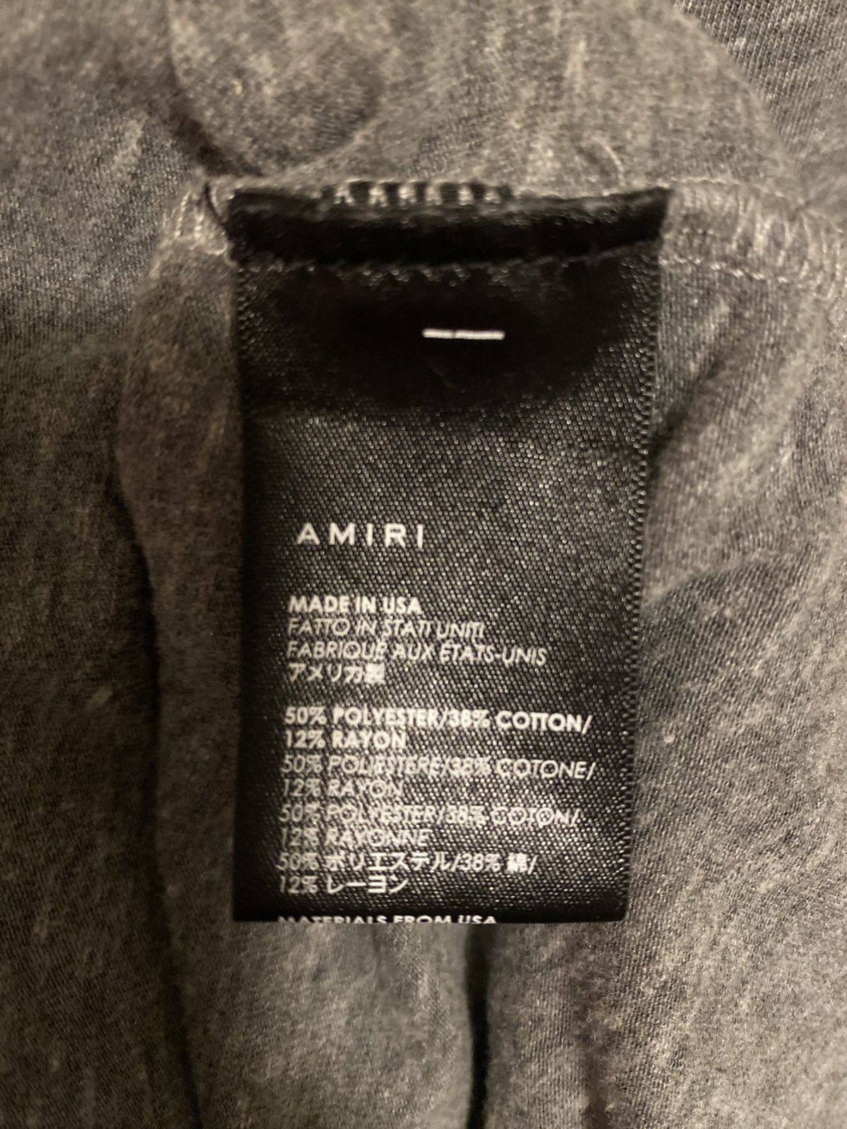 Amiri Grey Amiri T-shirt size XL Size US XL / EU 56 / 4 - 4 Thumbnail
