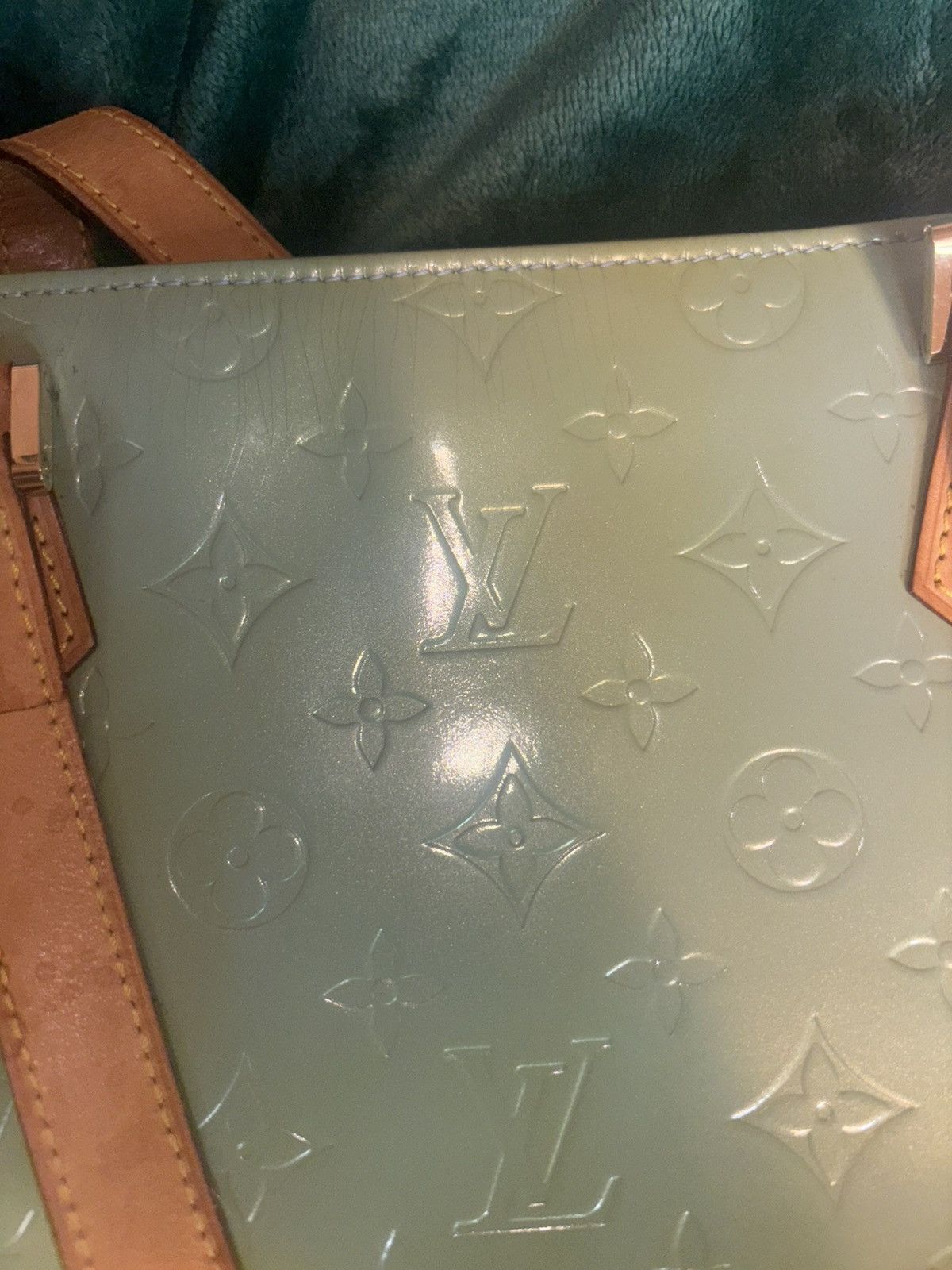 Louis Vuitton Louis Vuitton Green Monogram Vernis Houston Hand Bag Size ONE SIZE - 16 Thumbnail