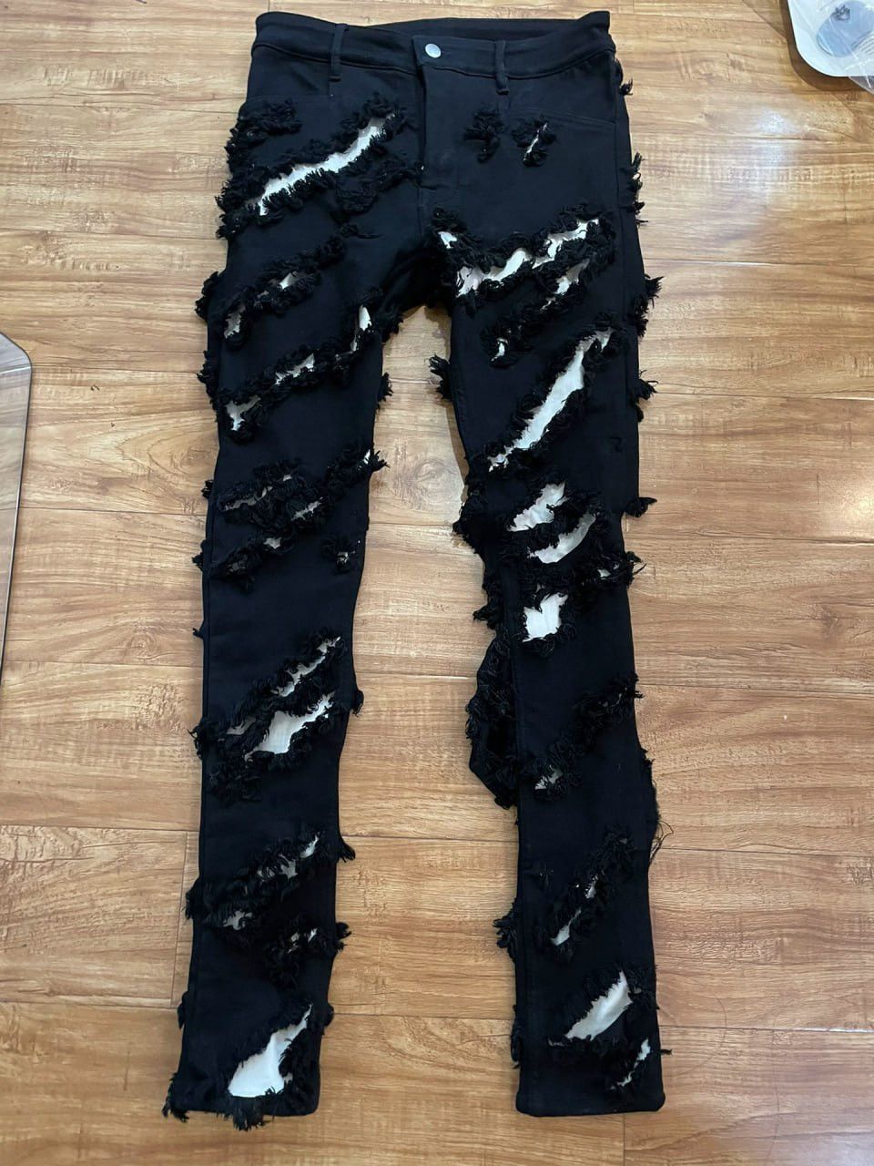 Rick Owens Rick Owens Mainline Slashed Tyrone Jeans FW21 Gethsemane Size US 32 / EU 48 - 1 Thumbnail
