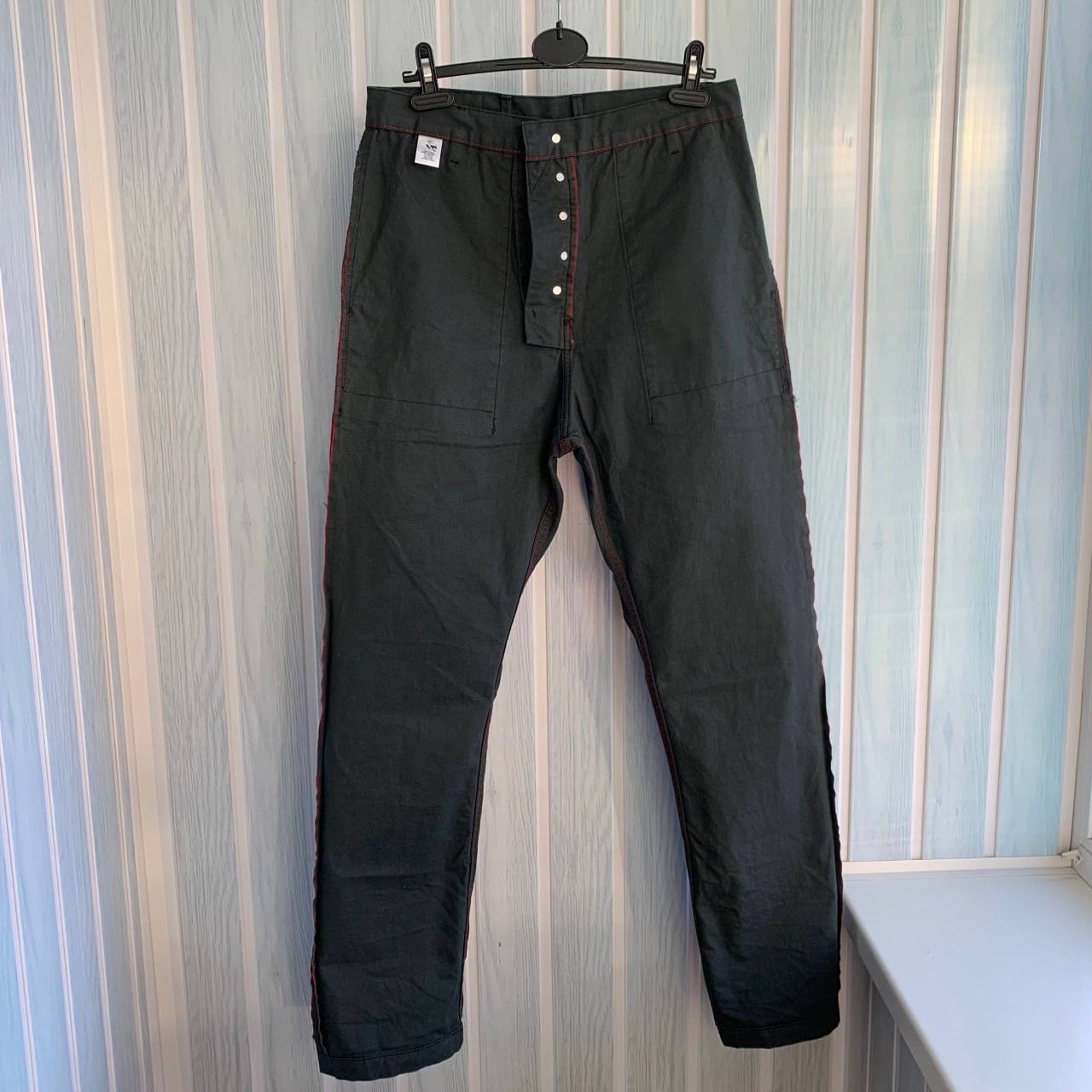 Rogue Territory Rogue Territory USA Green Cotton Tapered Selvedge Trousers Size US 33 - 6 Thumbnail
