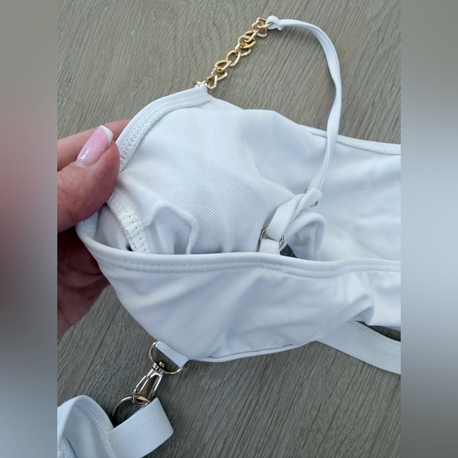 Other White Bikini Swimwear Swimsuit Bathing One Piece Set size S Size ONE SIZE - 12 Thumbnail