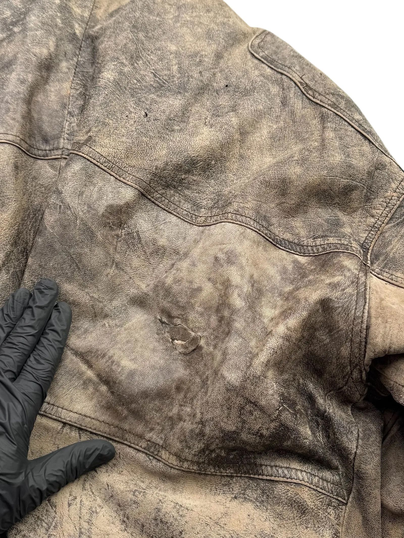 Other Vintage Time Faded Leather Jacket M115D15(E2)(V8) Size US XL / EU 56 / 4 - 11 Thumbnail