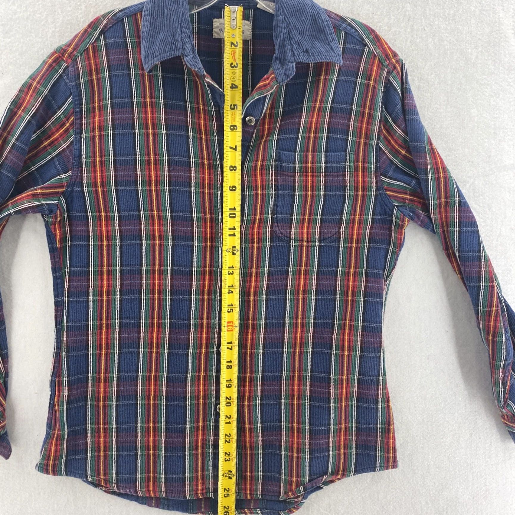 Lee Lee Shirt Womens Small Blue Purple Plaid Western Flannel Long Sleeve Shirt Size S / US 4 / IT 40 - 3 Thumbnail