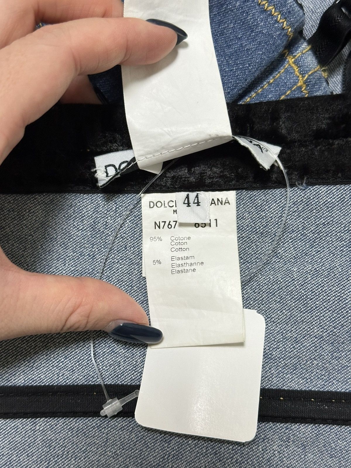Dolce & Gabbana DOLCE&GABBANA Fall Winter 1996 Denim Bustier Size L / US 10 / IT 46 - 7 Thumbnail