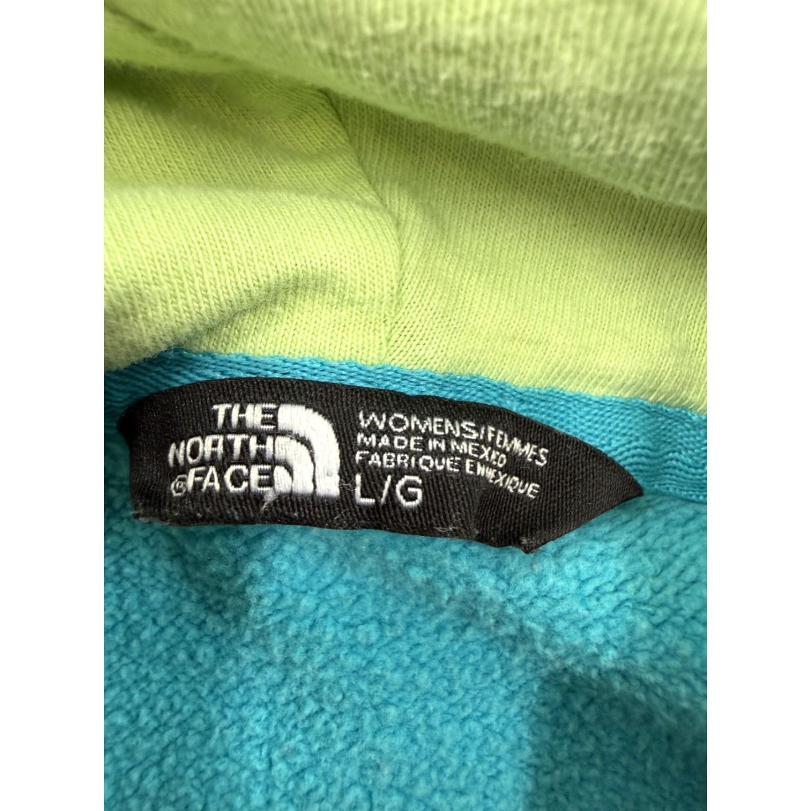 The North Face The North Face Hoodie Womens Large Blue Pullover Fleece Vertical Logo Graphic Size L / US 10 / IT 46 - 4 Thumbnail