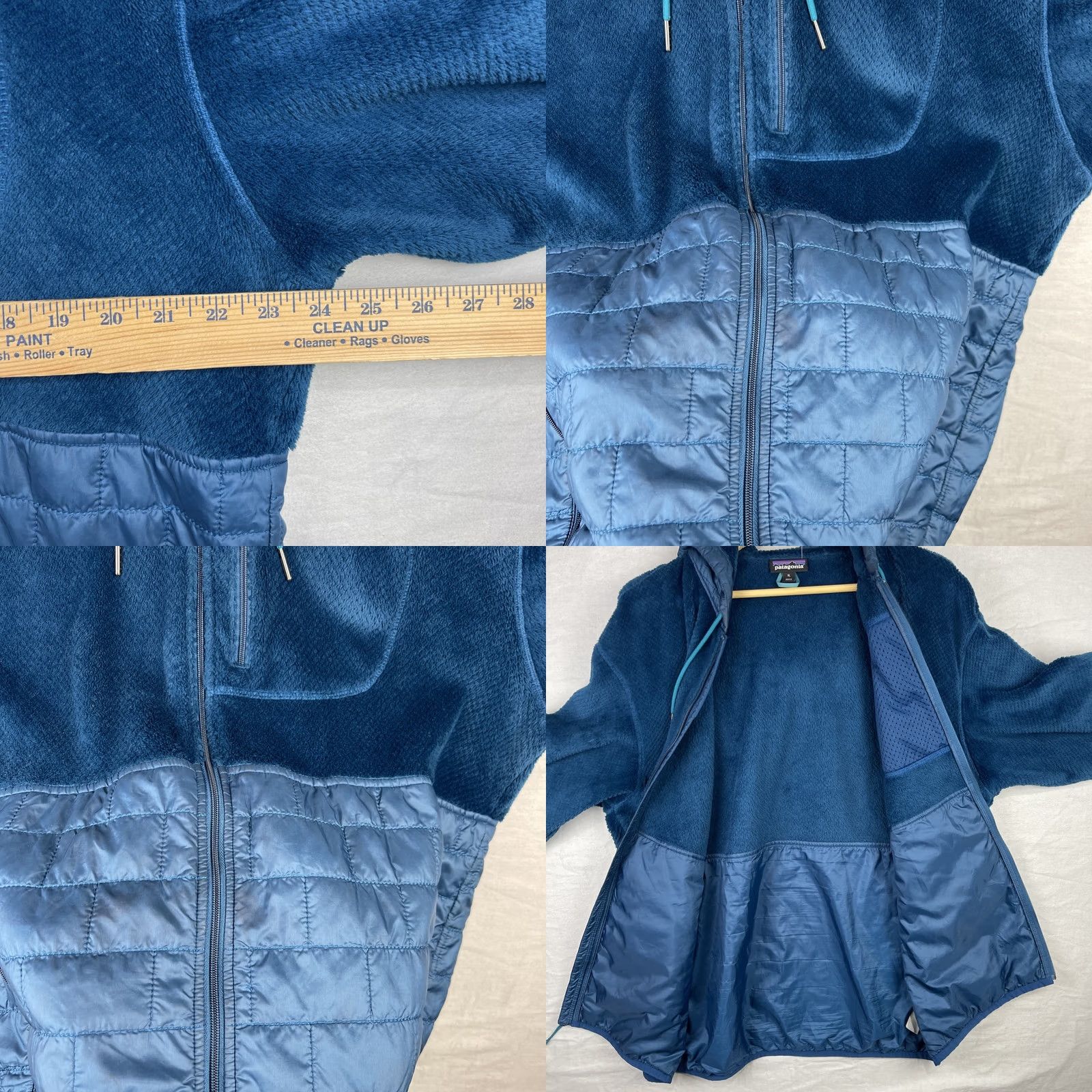 Patagonia Patagonia Jacket Mens XL Blue Re Tool Hybrid Fleece Hoody Zip Up Puffer 26430 Size US XL / EU 56 / 4 - 8 Thumbnail
