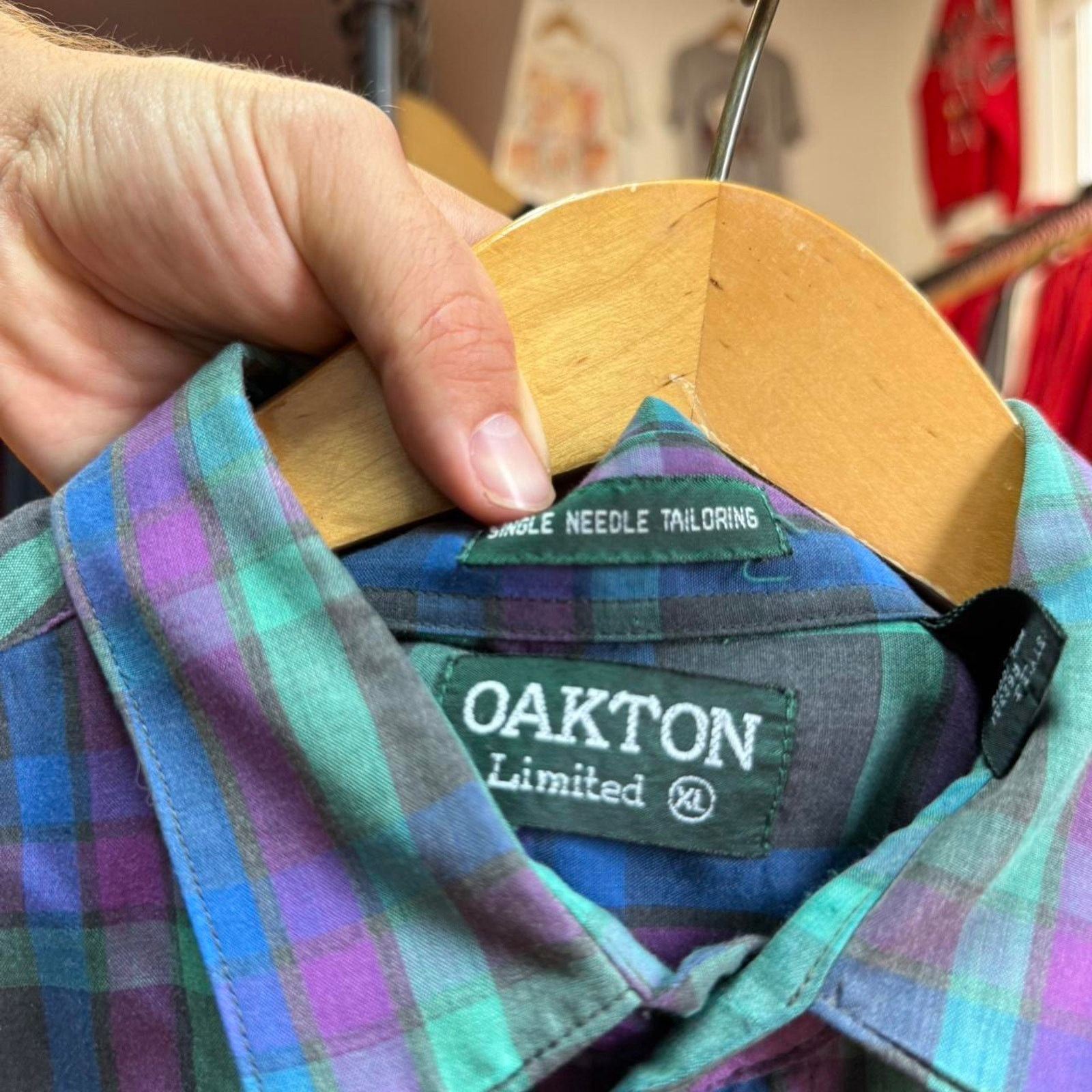 Vintage Vintage 90s Plaid Button Up Shirt Size US XL / EU 56 / 4 - 6 Thumbnail