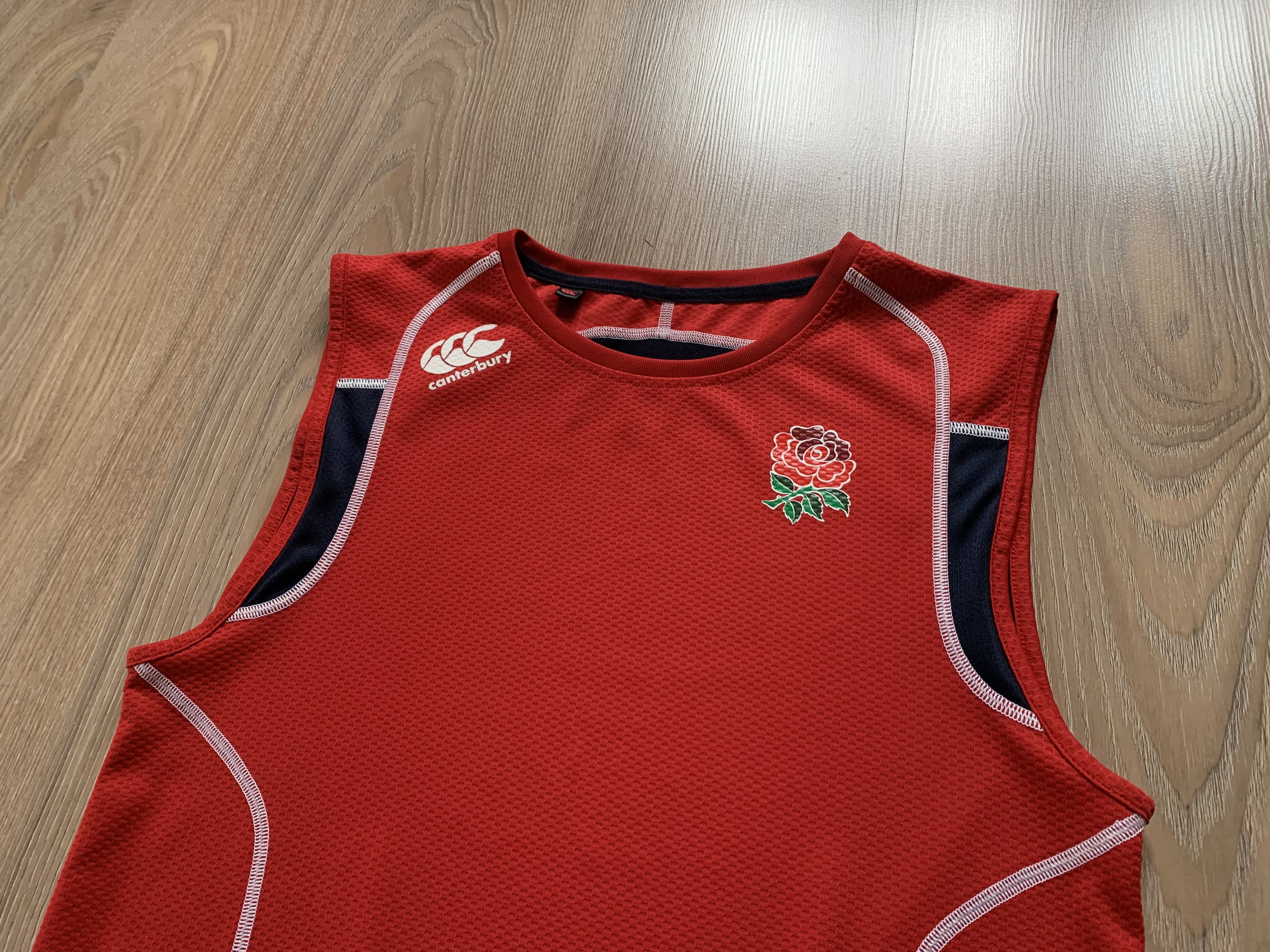 Canterbury of New Zealand Canterbury England Rugby Training Sleeveless T Size US M / EU 48-50 / 2 - 4 Thumbnail