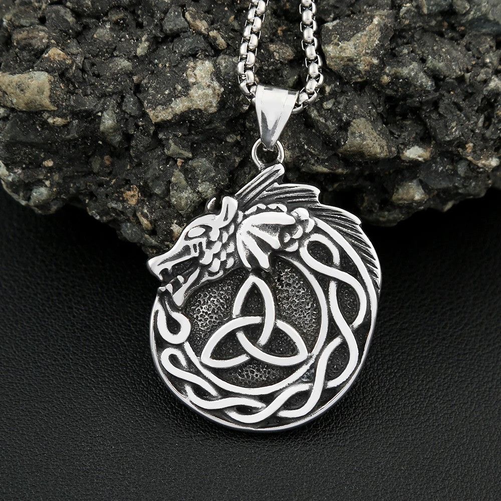 Other Nordic Vikings Dragon Pendant Necklace Size ONE SIZE - 1 Thumbnail