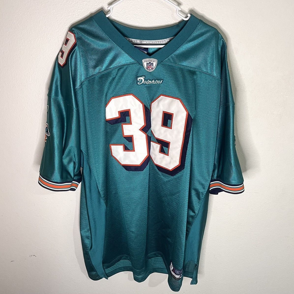 Reebok NFL Miami Dolphins Larry Csonka Throwback Jersey