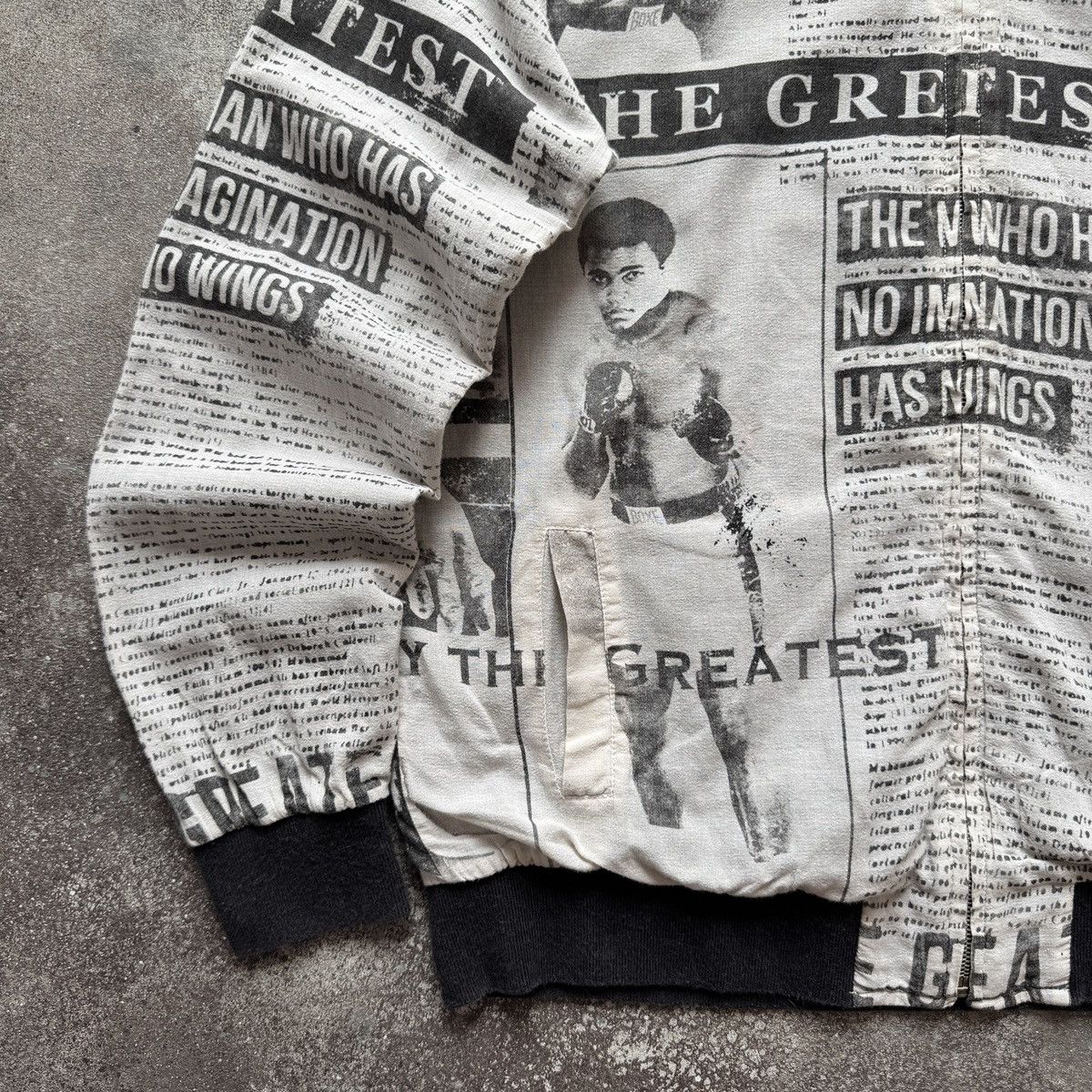 Dolce & Gabbana D&G Dolce & Gabbana x Mohamed Ali Gazette Printed Zip Hoodie Size XS / US 0-2 / IT 36-38 - 6 Thumbnail