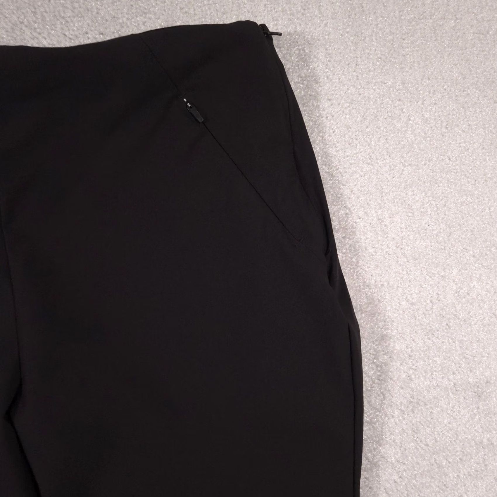 Vintage Duluth Trading Pants Womens 14 Black Nylon Stretch Hiking Tapered Ankle Pants Size 36" / US 14 / IT 50 - 3 Thumbnail