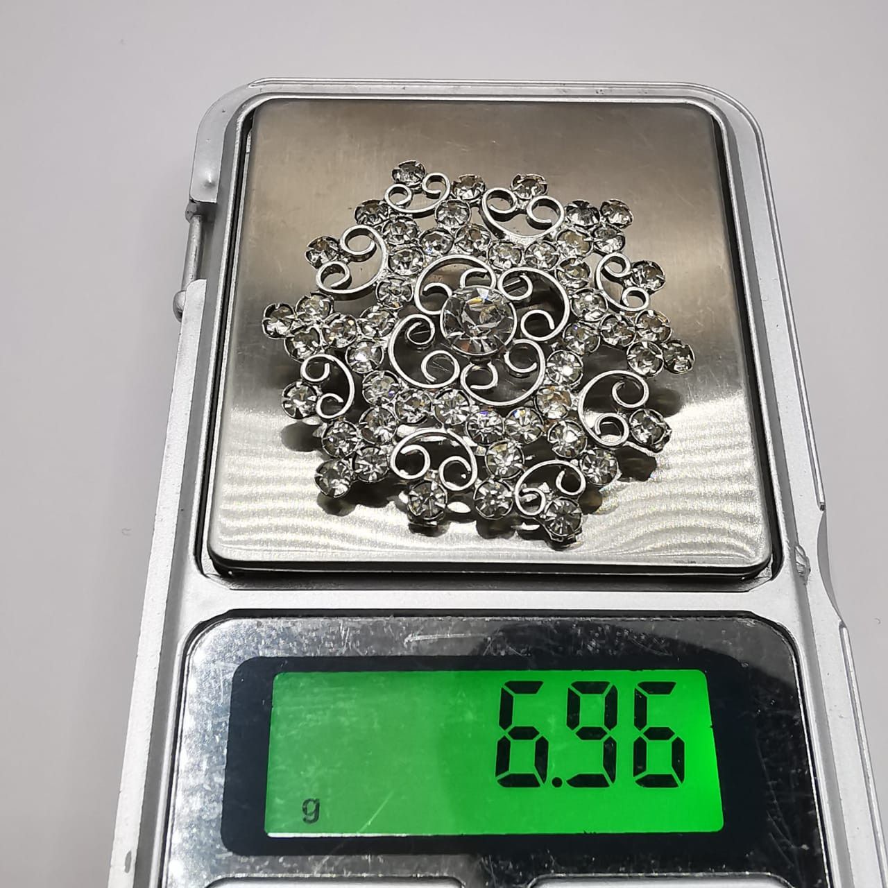 Sterling Silver Vintage Brooch Pendant Star made of 875 silver,Zircon 6.96 g Size ONE SIZE - 5 Thumbnail