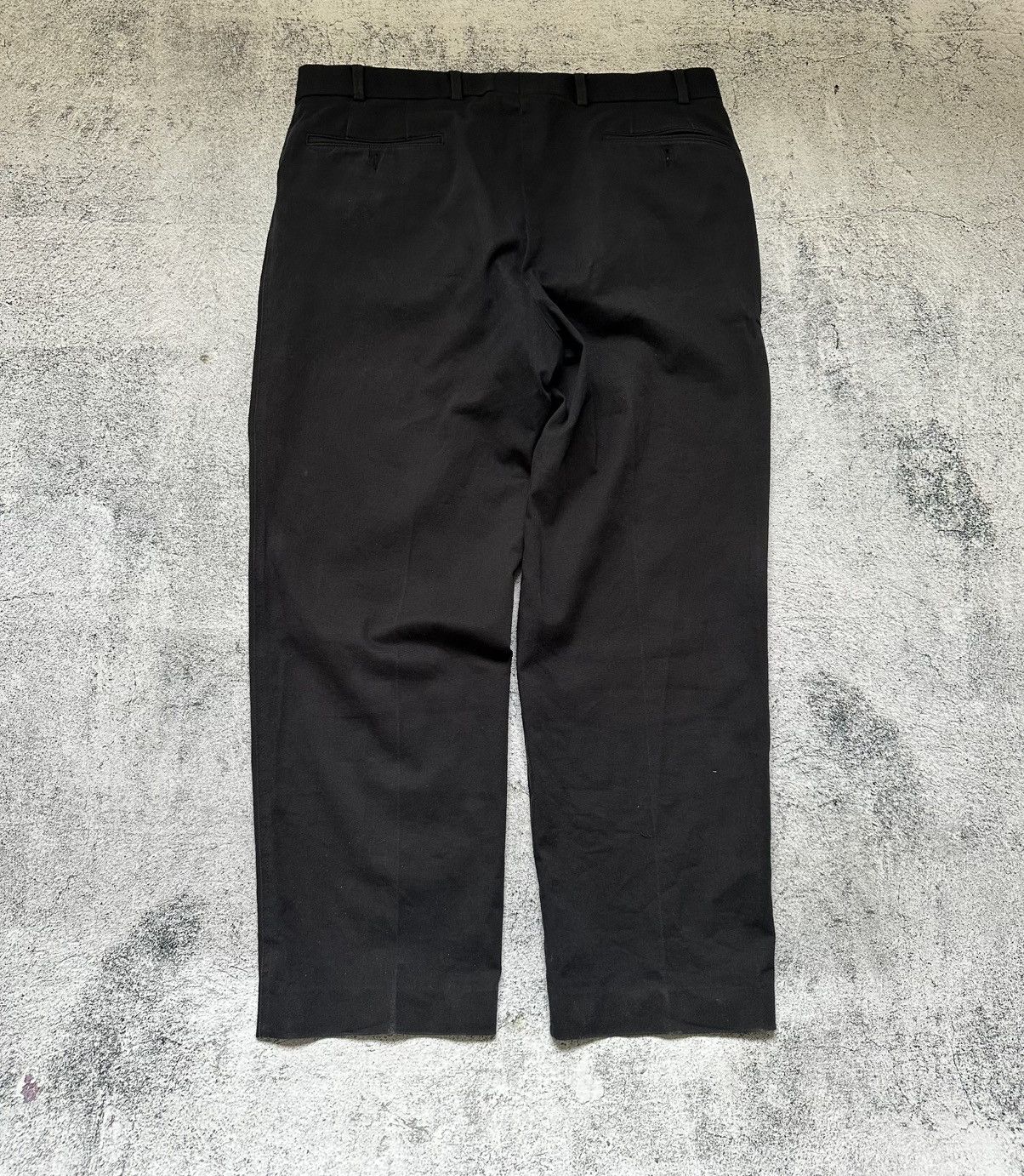 Burberry 90’s Burberry Vintage Viscose Casual Pants Baggy Black Size US 33 - 2 Thumbnail