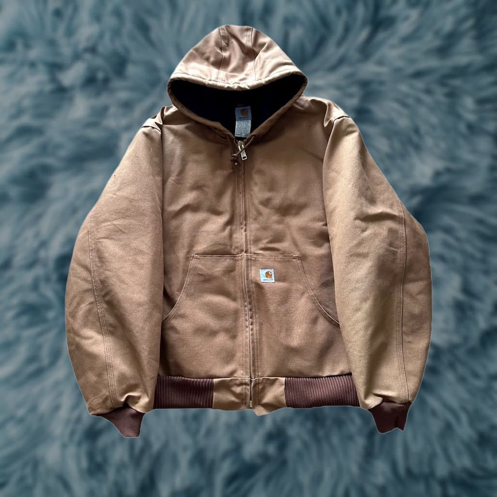 Carhartt VINTAGE Carhartt Jacket Duck Active J140 Brown Tan Mens XXL Made in USA Canvas Size US XXL / EU 58 / 5 - 1 Thumbnail