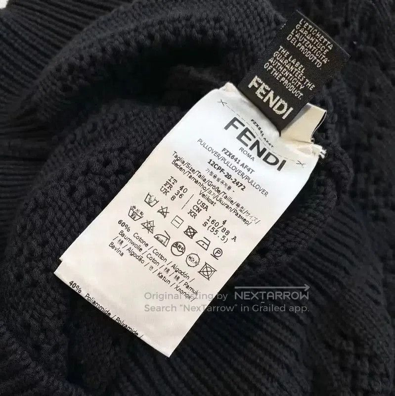 Fendi Fendi Black Cotton Women's T-Shirt . Size XS / US 0-2 / IT 36-38 - 5 Thumbnail