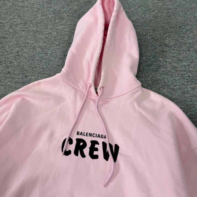 Balenciaga Balenciaga CREW Pink Hooded Sweatshirt 2502-Nextarrow Size US XS / EU 42 / 0 - 3 Thumbnail