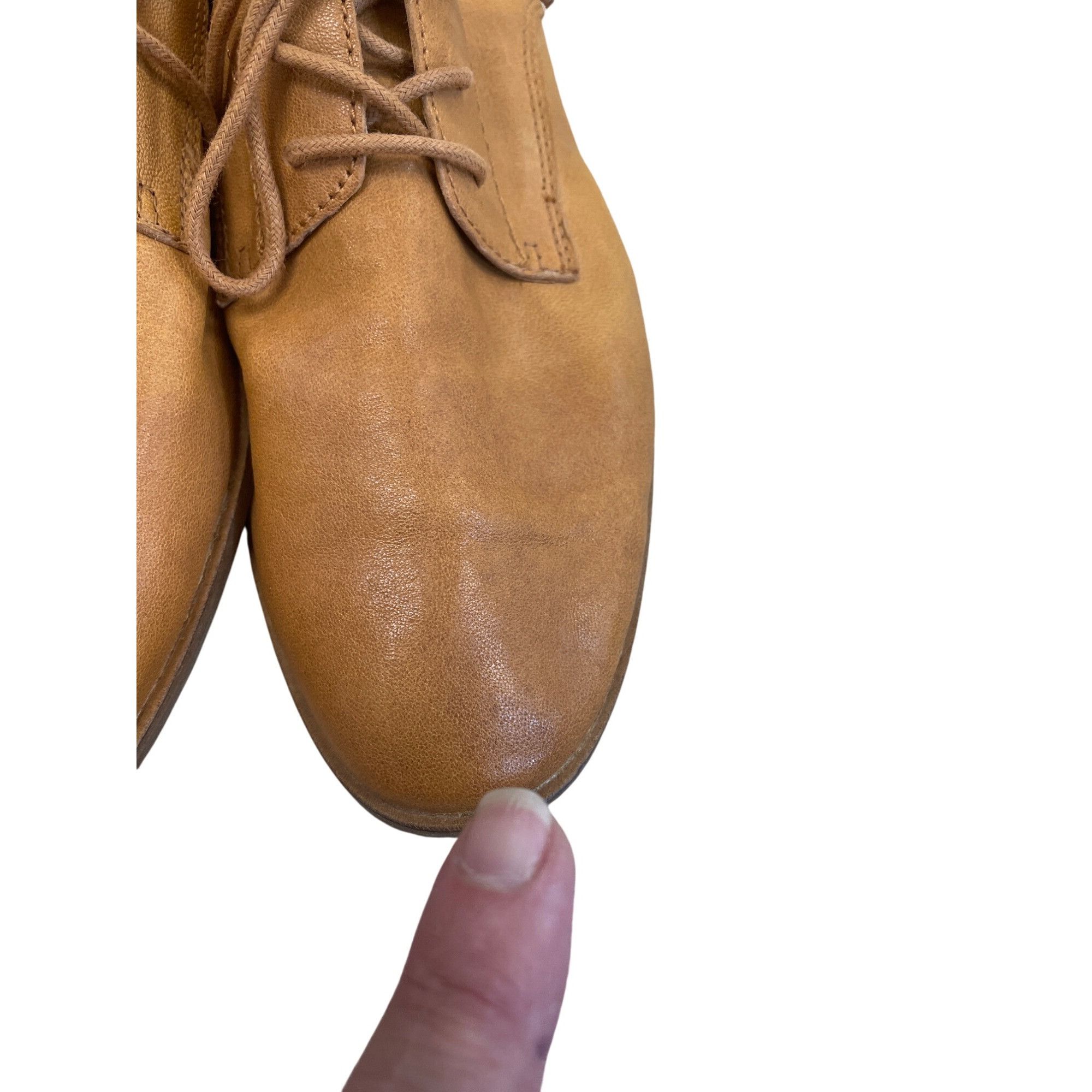 Frye Frye & Co Womens Brown Leather Lace-Up Oxford Flat Shoes Siz Size US 10 / IT 40 - 15 Thumbnail