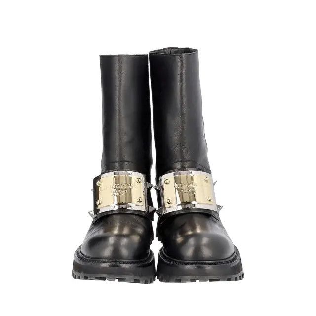 Dolce & Gabbana o1y0125 Logo Ankle Boots in Black Size US 11 / EU 44 - 3 Thumbnail