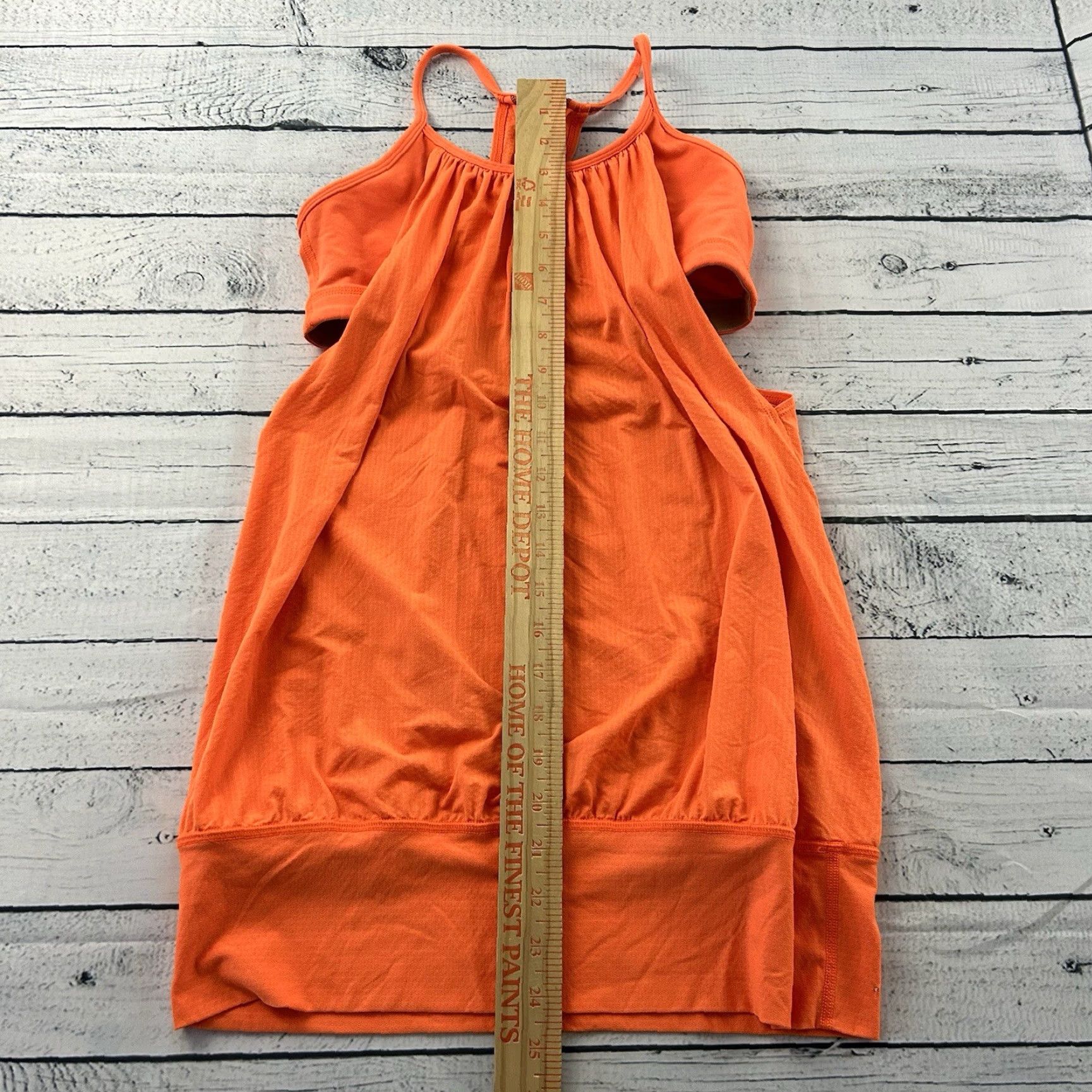 Lululemon Lululemon Built-In Bra Flowy Yoga Tank Set Women's 6 Orange Yoga Tank Built-In Bra Women's 6 Orange Size ONE SIZE - 2 Thumbnail