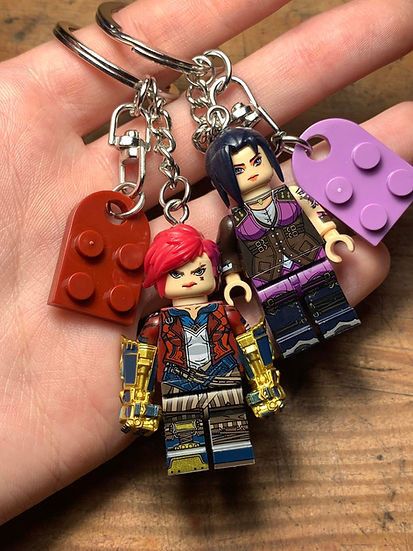 Cartoon Network × Handmade irritated studio arcane caitlyn vi anime keychain minifigure Size ONE SIZE - 1 Thumbnail