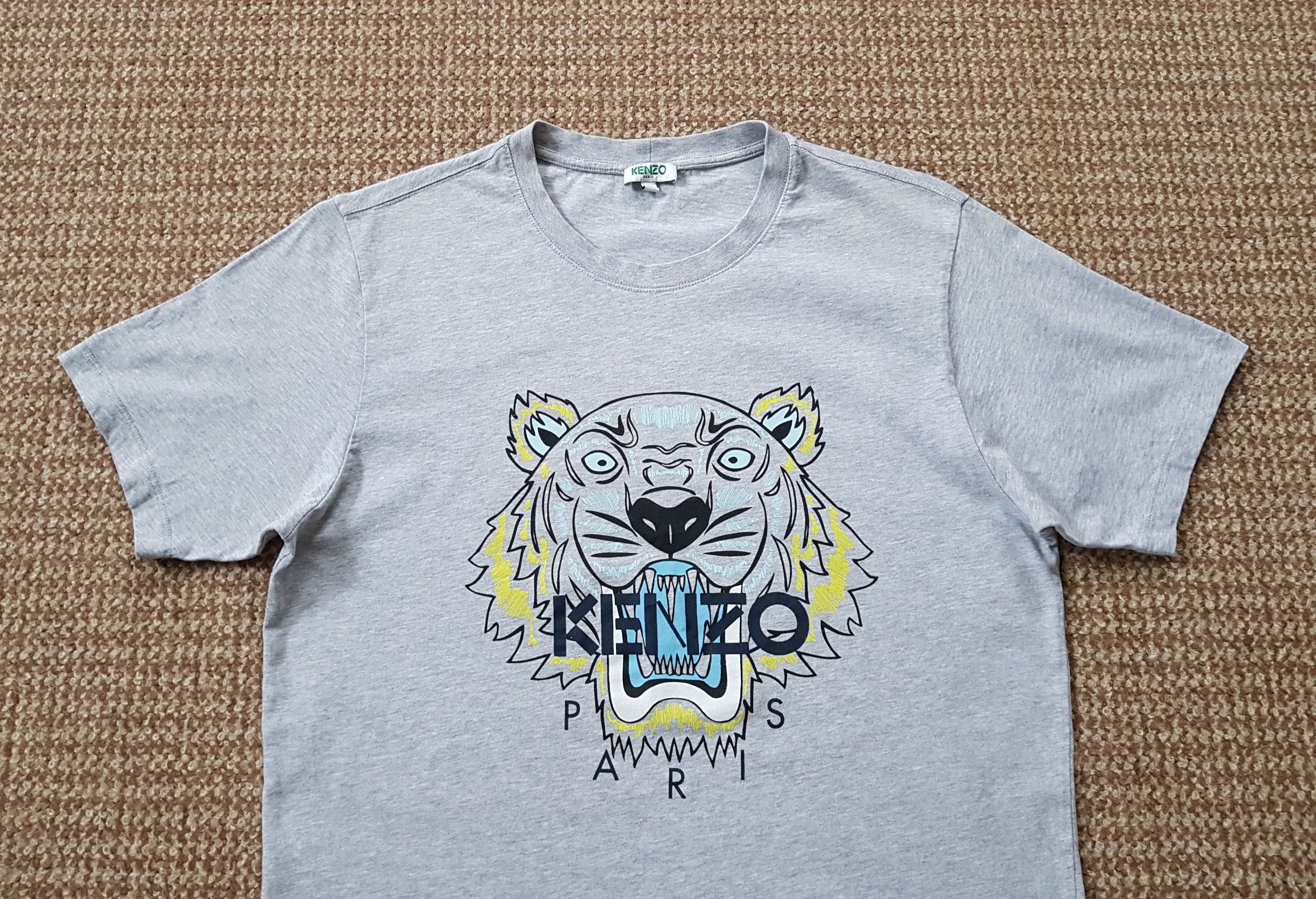 Kenzo Kenzo Tiger Head Printing Pattern Round Neck T Shirt sz M Size US M / EU 48-50 / 2 - 2 Thumbnail