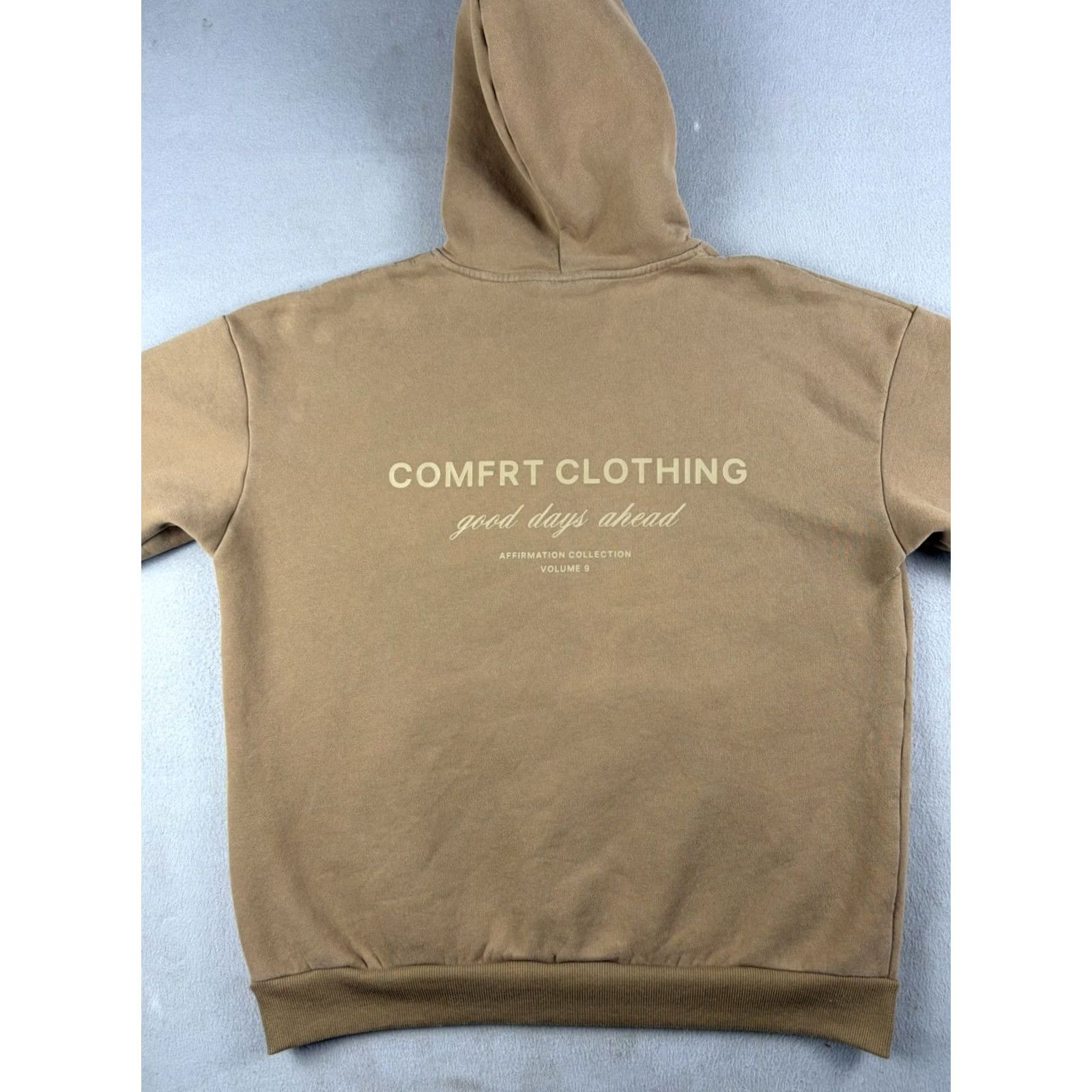Vintage Comfrt Hoodie Mens XL Brown Fleece Pullover Relaxed Fit Logo Pocket Sweatshirt Size US XL / EU 56 / 4 - 4 Thumbnail