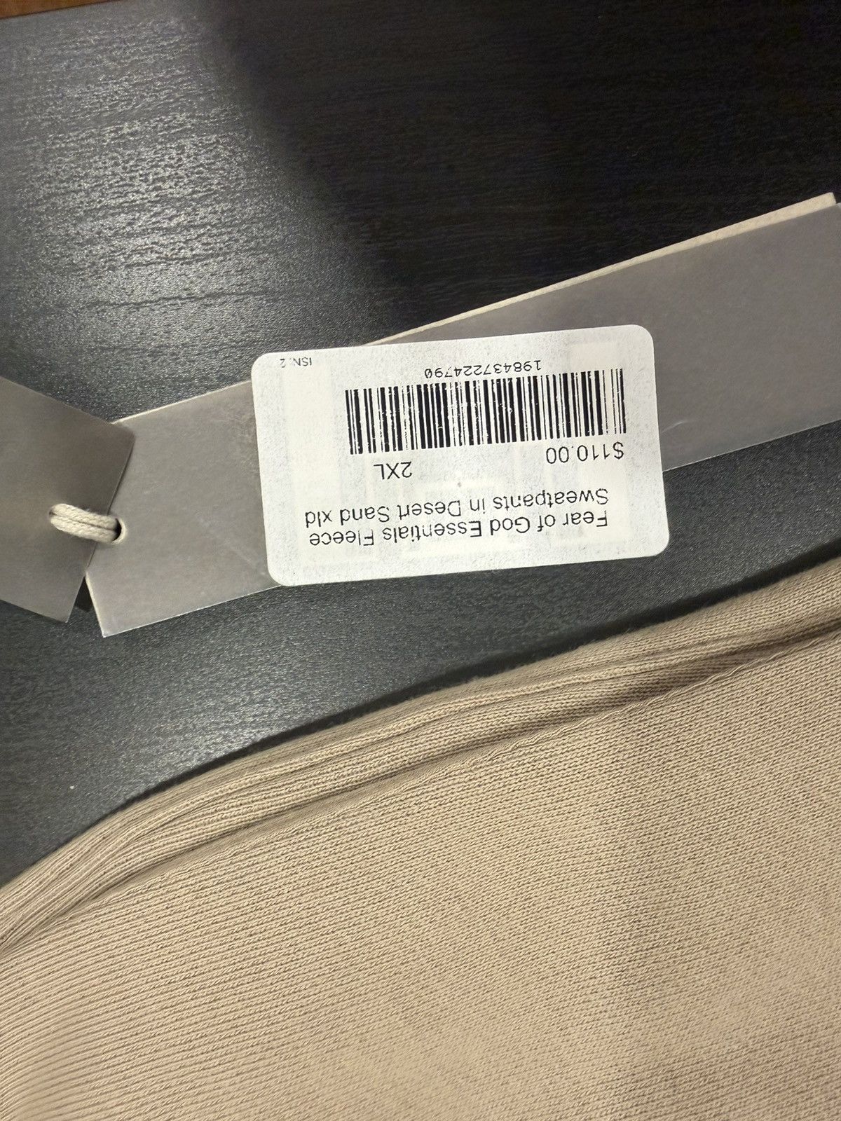 Fear of God Fear of God Essentials Fleece Sweatpants Desert Sand Size US 39 - 3 Thumbnail