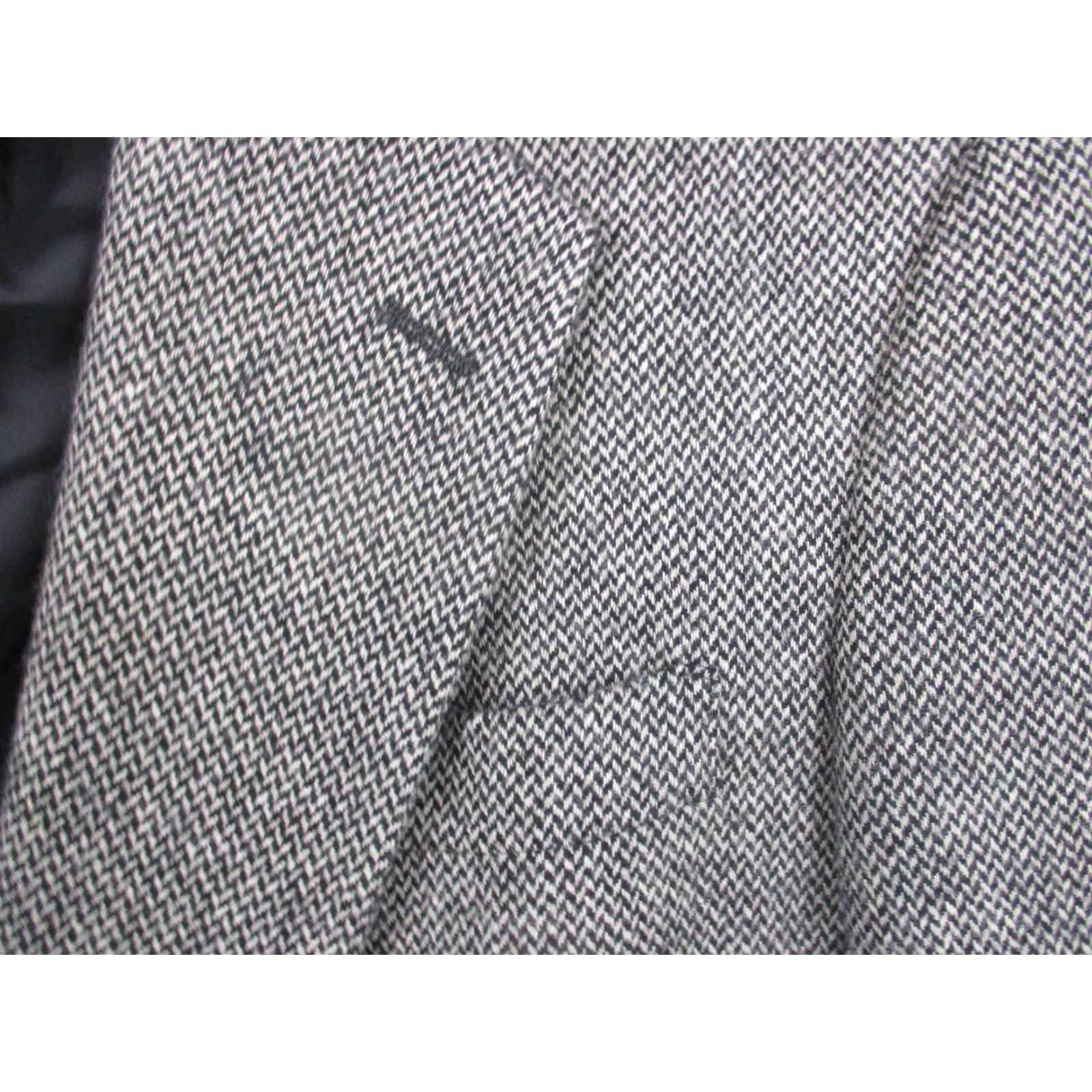 Jos. A. Bank Jos A Bank Blazer Mens 42 Regular Gray Herringbone Pure Cashmere Sport Coat Jacket Size 42R - 2 Thumbnail