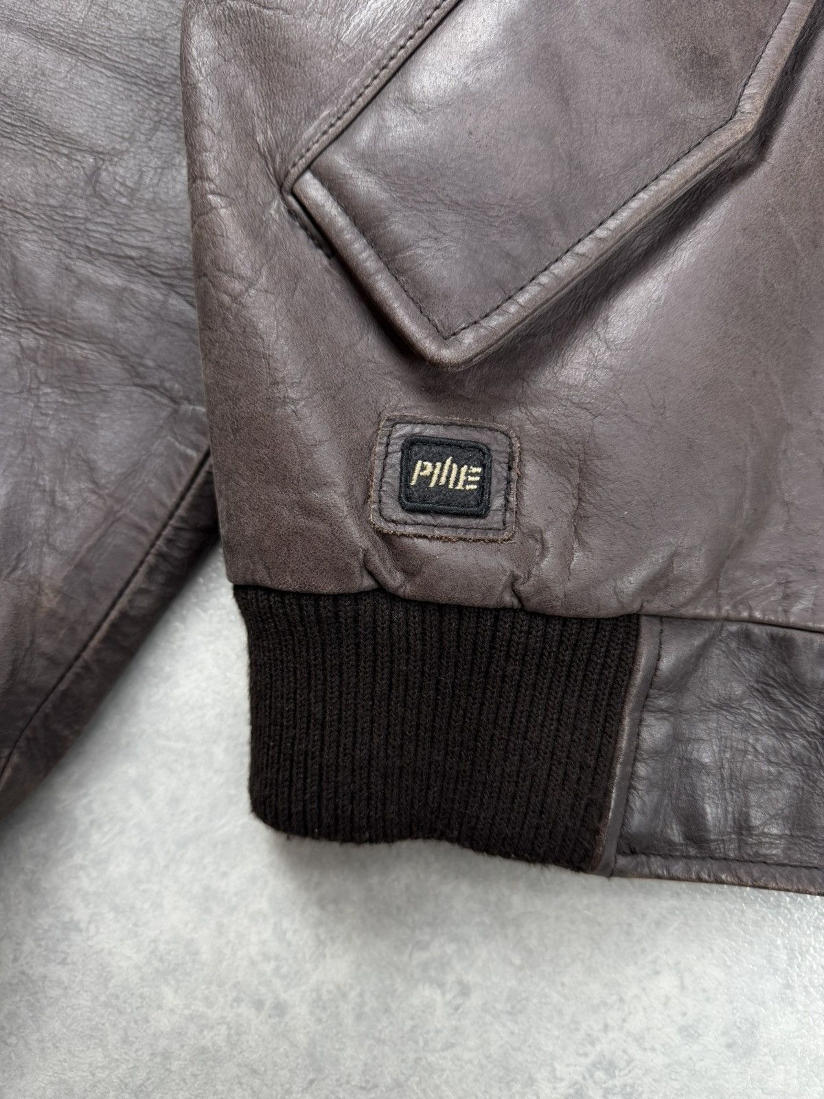 Genuine Leather Pall Mall Leather Bomber Jacket Brown Aviator Size L Size US L / EU 52-54 / 3 - 5 Thumbnail