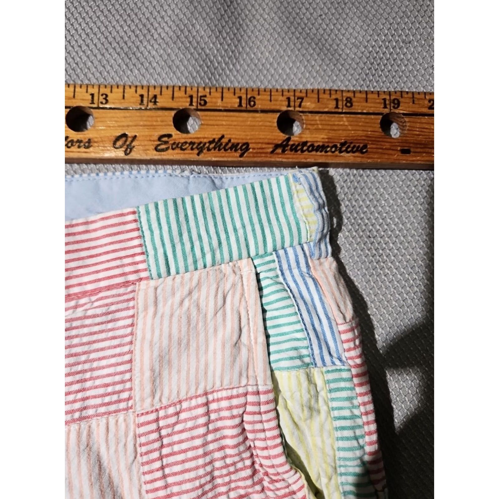 Brooks Brothers Brooks Brothers Shorts Mens 35 Multicolor Seersucker Preppy Patchwork Bermuda Pants Shorts Set? Size US 35 - 6 Thumbnail