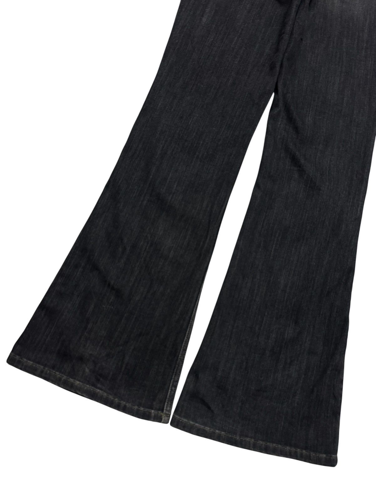 Tornado Mart BELL BOTTOM VINTAGE 🇯🇵 WHISKER CLAWMARK BOOTCUT DARK DENIM Size US 31 - 10 Thumbnail