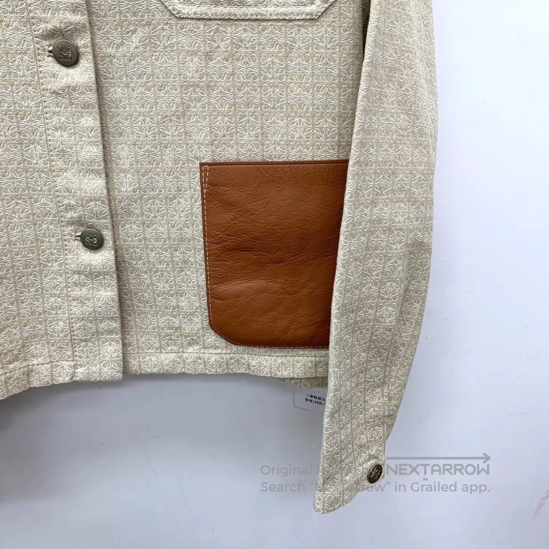 Loewe Loewe Logo Print Cotton Lapel Jacket. Size US L / EU 52-54 / 3 - 4 Thumbnail