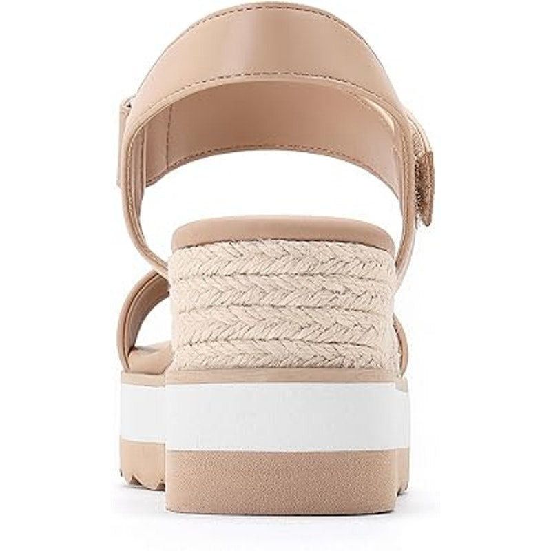 Other Athlefit Women's 6.5 Tan Espadrille Platform Sandals Size US 6.5 / IT 36.5 - 4 Thumbnail