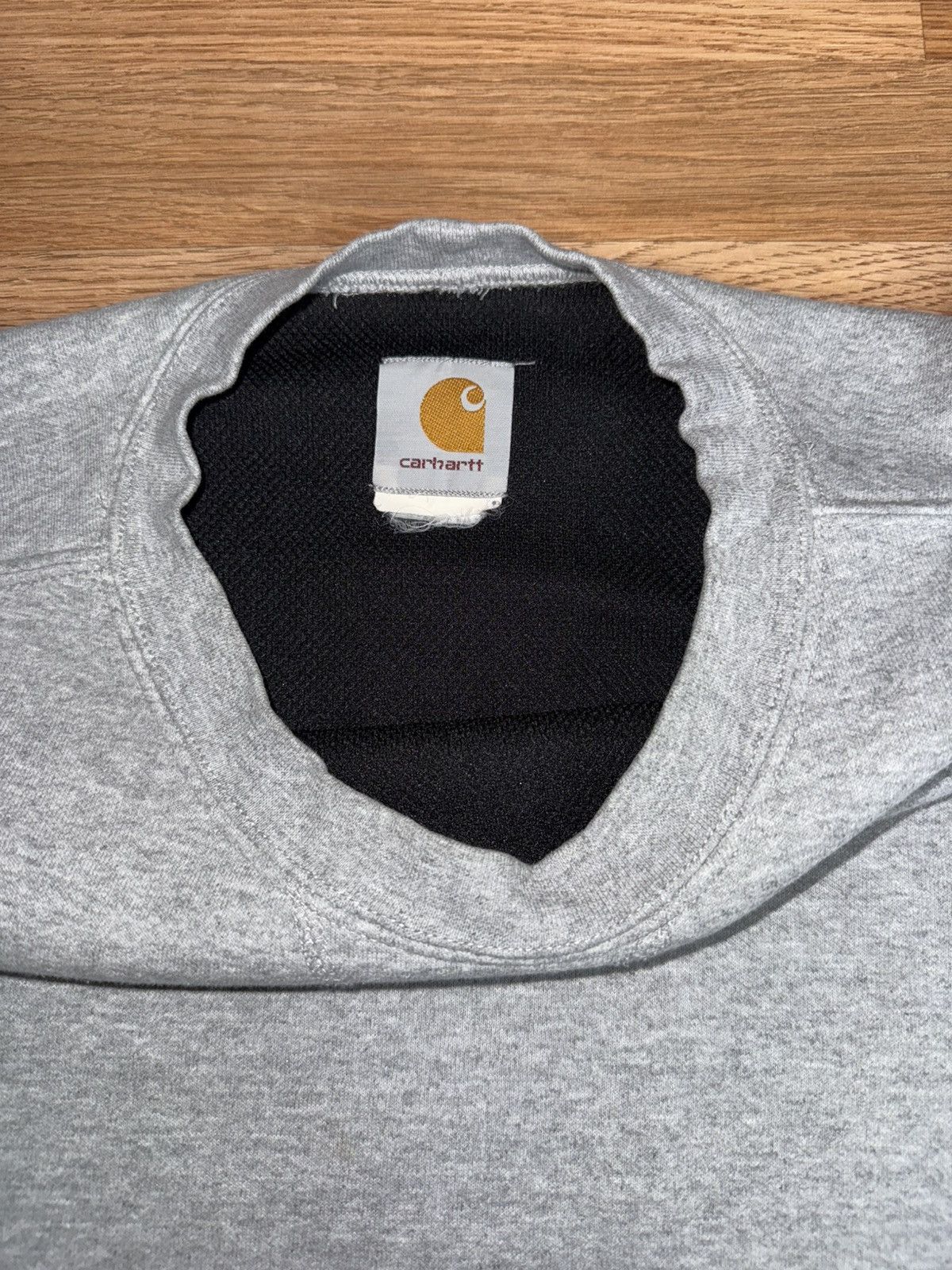 Carhartt VTG Carhartt Sweatshirt Gray Thermal Lined Crewneck J154 HGY Size US XL / EU 56 / 4 - 4 Thumbnail
