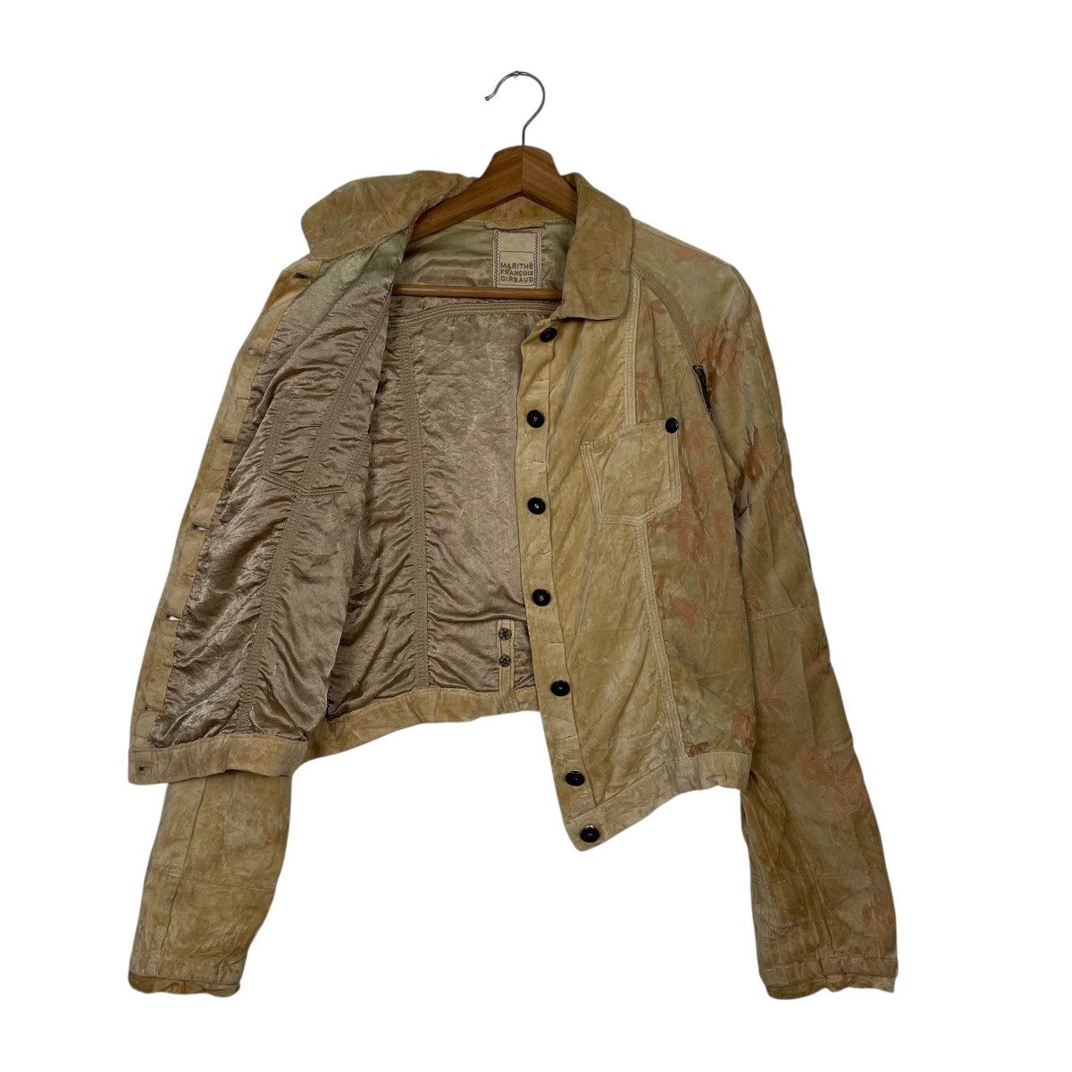 Marithe + Francois Girbaud Marithe Francoise Girbaud Flower Design Velour Jacket Size XS / US 0-2 / IT 36-38 - 10 Thumbnail