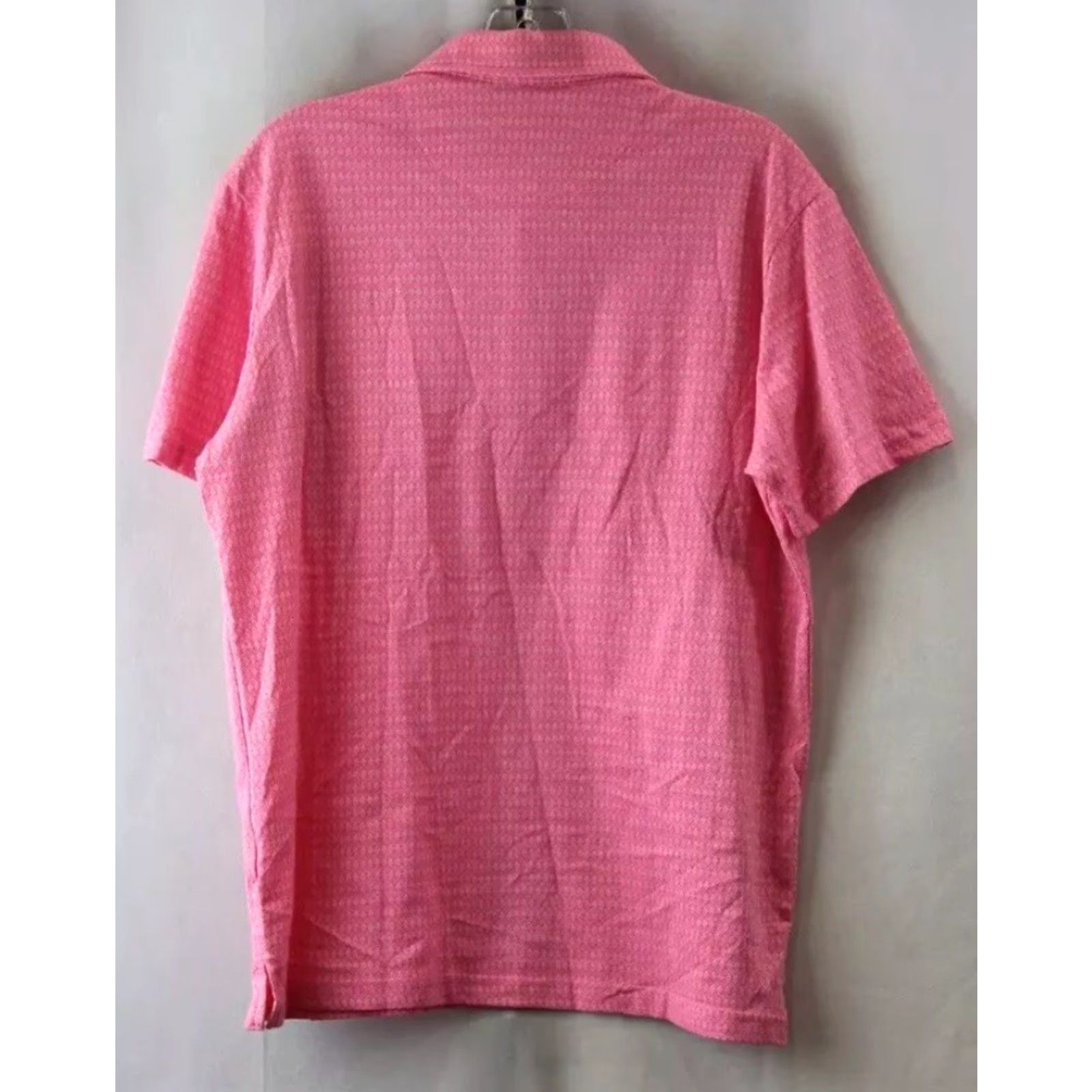 Tailorbyrd TAILORBYRD Men's Polo Shirt Geo-Patterned Tile Pink Golf Medium Size US M / EU 48-50 / 2 - 2 Thumbnail