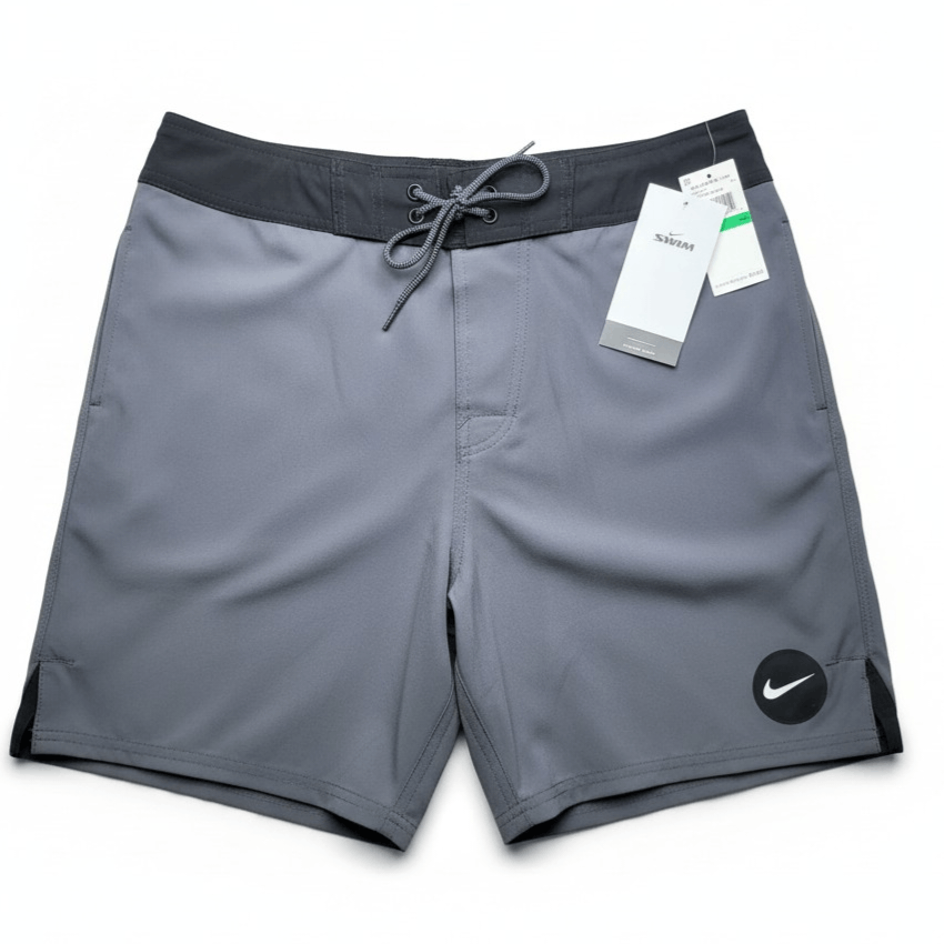 Nike NWT NIKE Swim Men's Essential Vital 7" Volley Shorts Gray Size US 30 / EU 46 - 4 Thumbnail