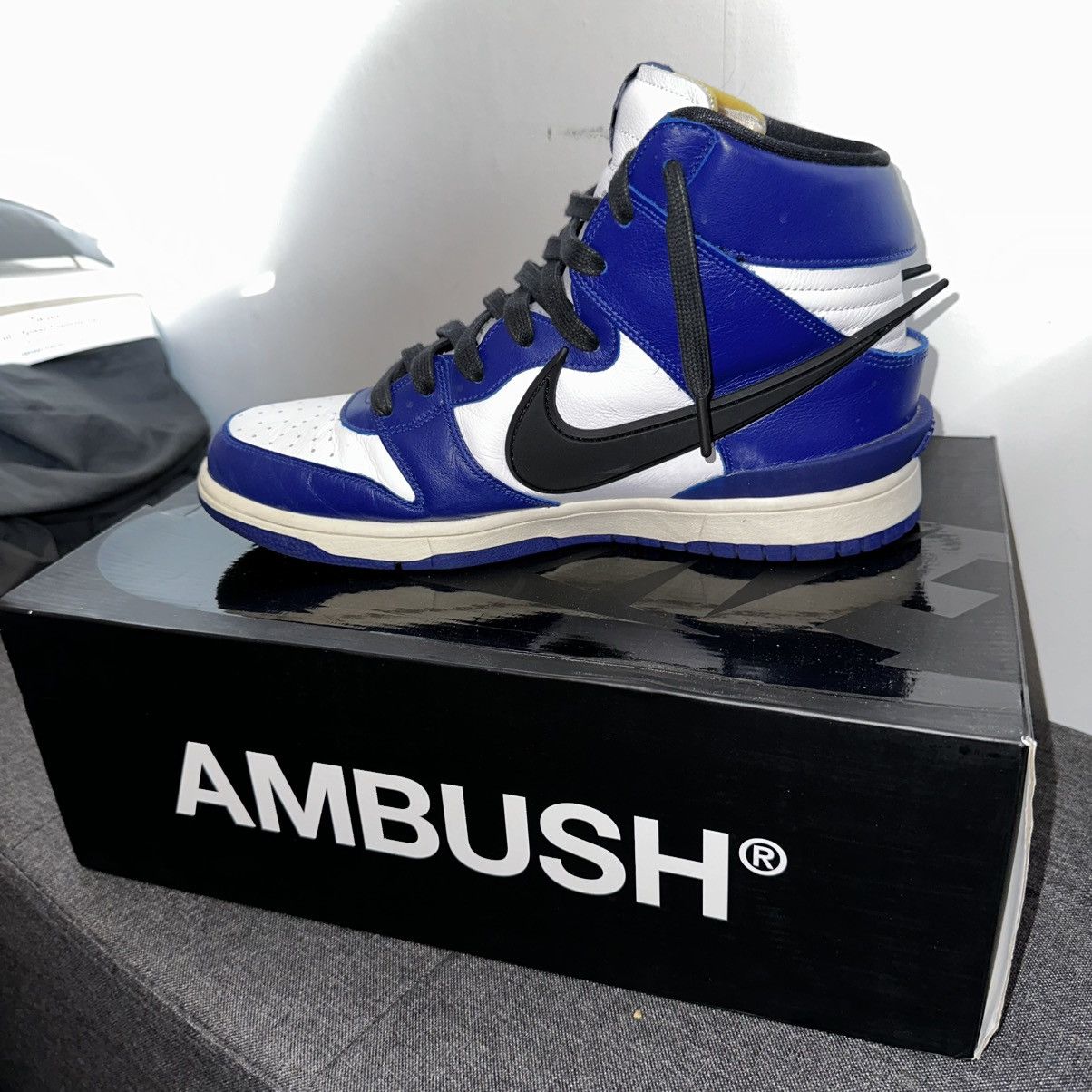 Ambush Design × Nike AMBUSH x Nike Dunk High ‘Deep Royal’ — CU7544-400 Size US 11 / EU 44 - 2 Thumbnail