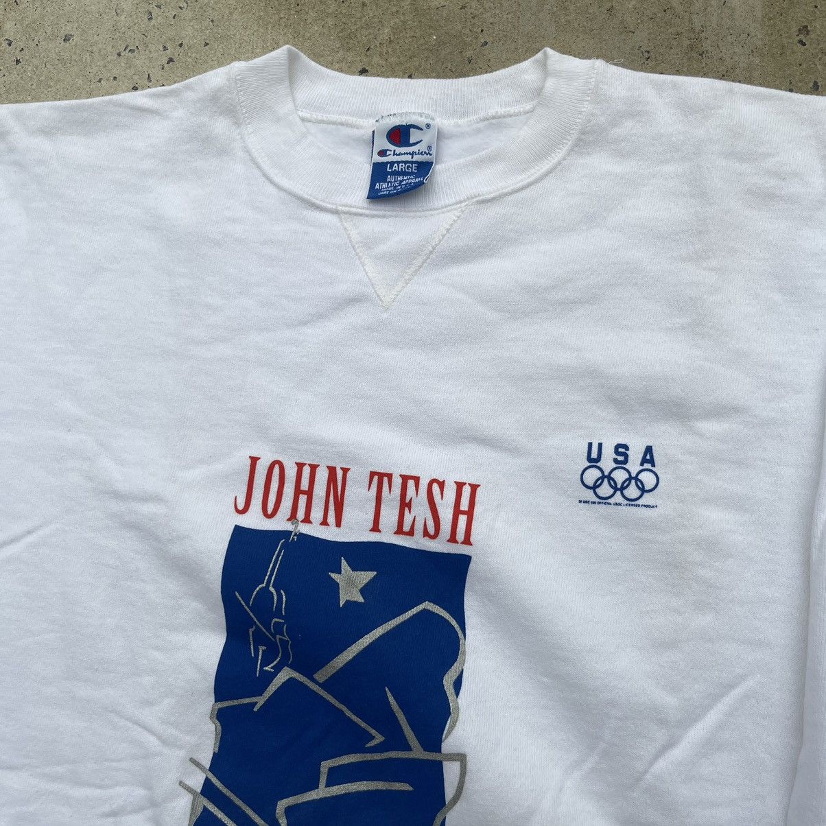 Champion Vintage 90s JOHN TESH OLYMPIC ORCHESTRA CHAMPION Crewneck Size US L / EU 52-54 / 3 - 2 Thumbnail