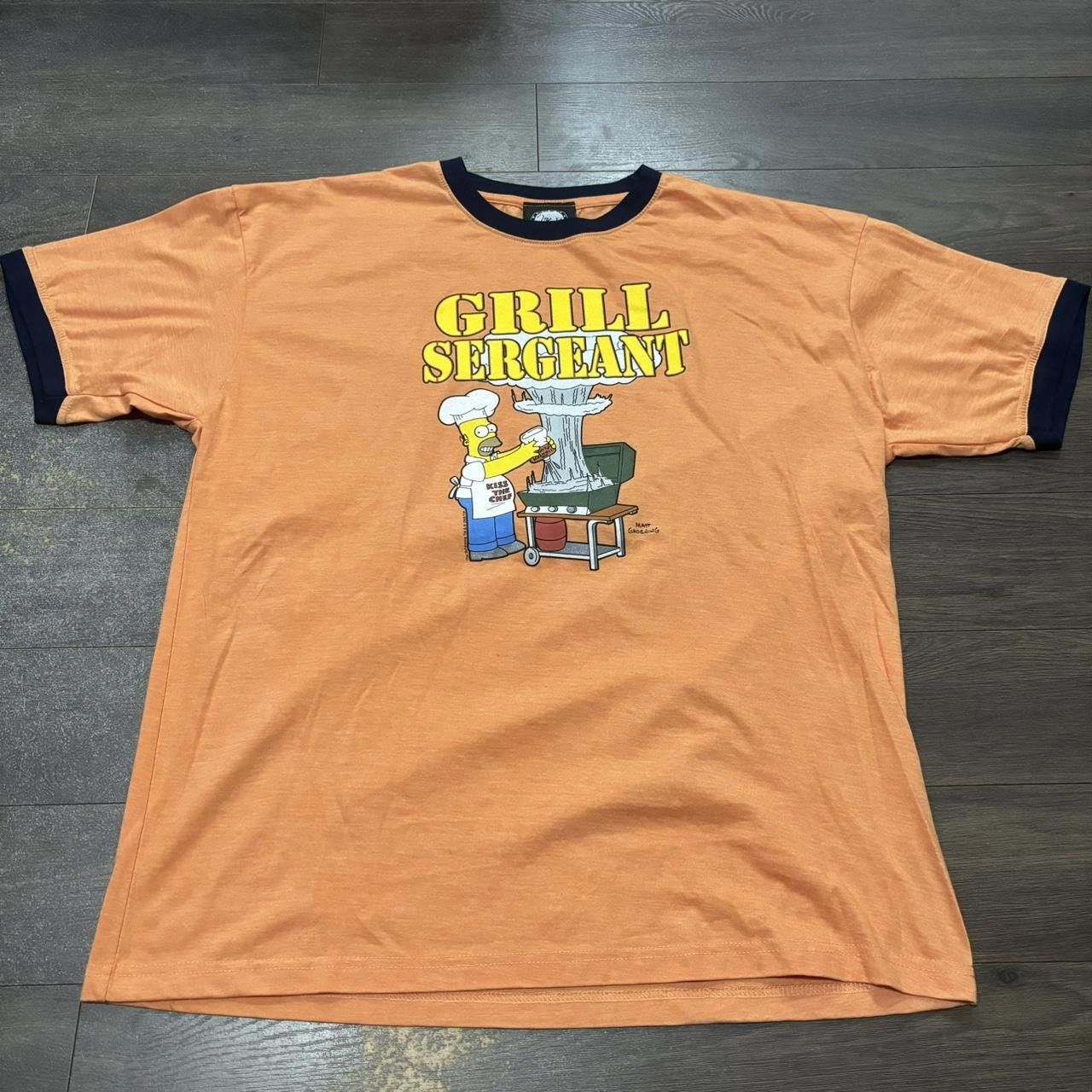 Designer vintage the simpsons Homer Simpson grill Sargent t shirt XL Size US XL / EU 56 / 4 - 3 Thumbnail
